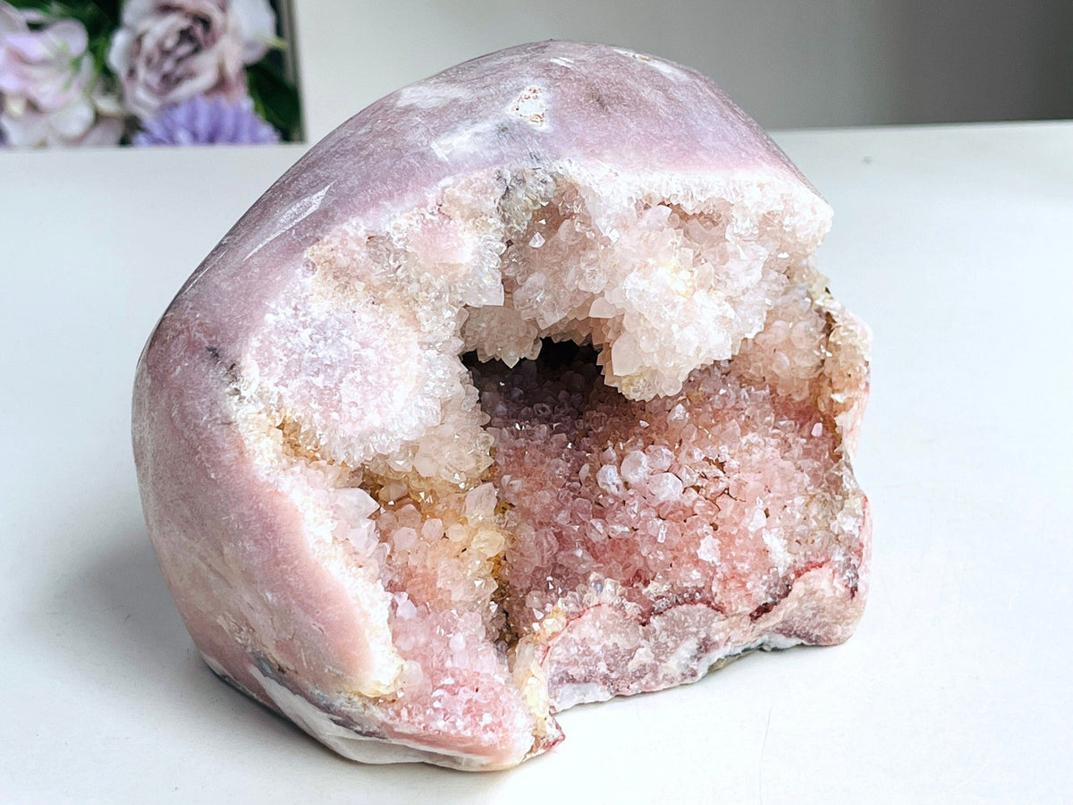 Pink Amethyst Freeform, 2.2kg Large Pink Amethyst Statement Piece, Super Druzy Pink Amethyst Crystal Freeform, Pink Amethyst Freeform - Million Years Crystal