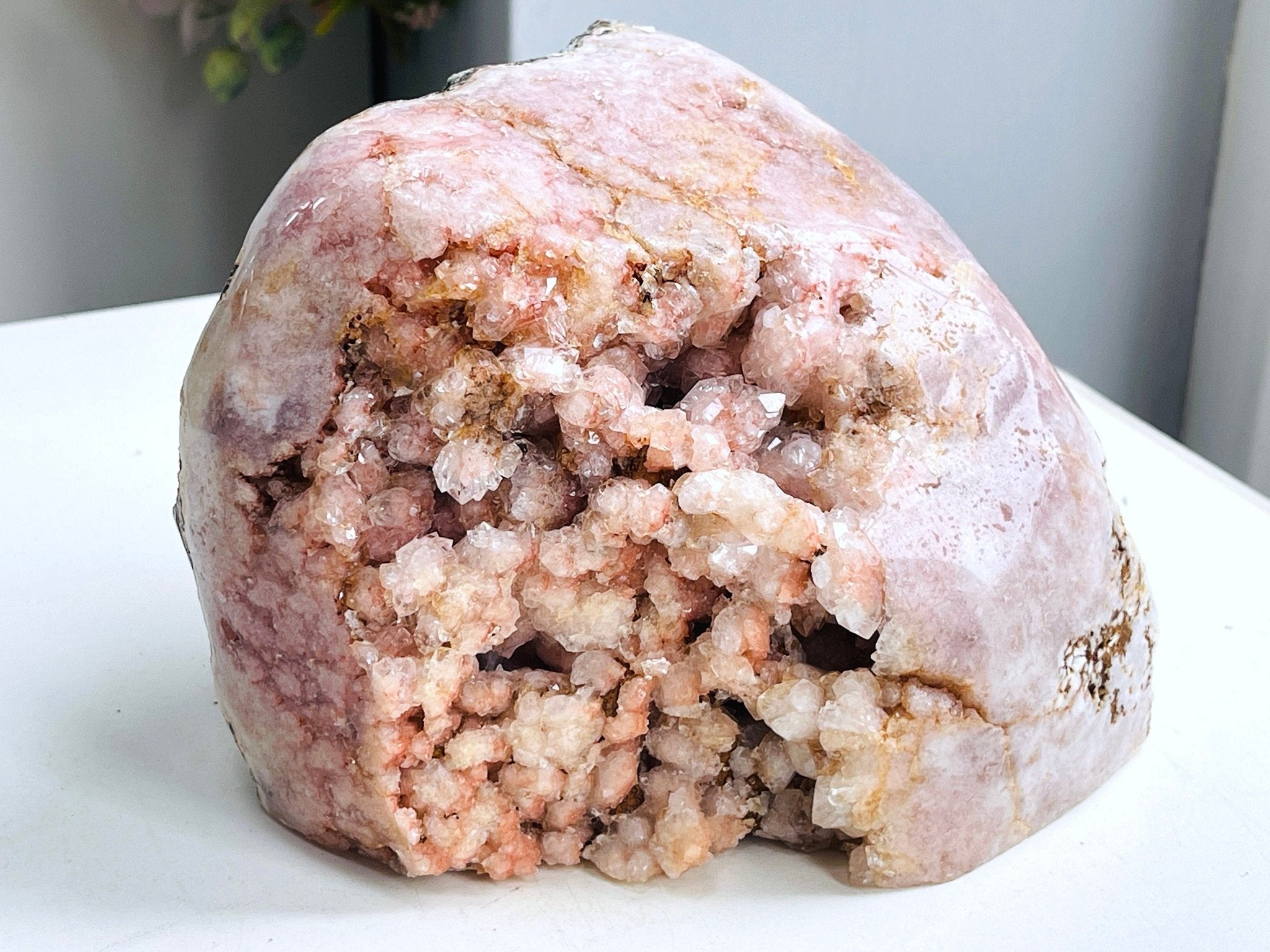 Pink Amethyst Freeform, 2.5kg Super Druzy Pink Amethyst with Amethyst crystal freefrom, amazing Pink Amethyst Freeform - Million Years Crystal