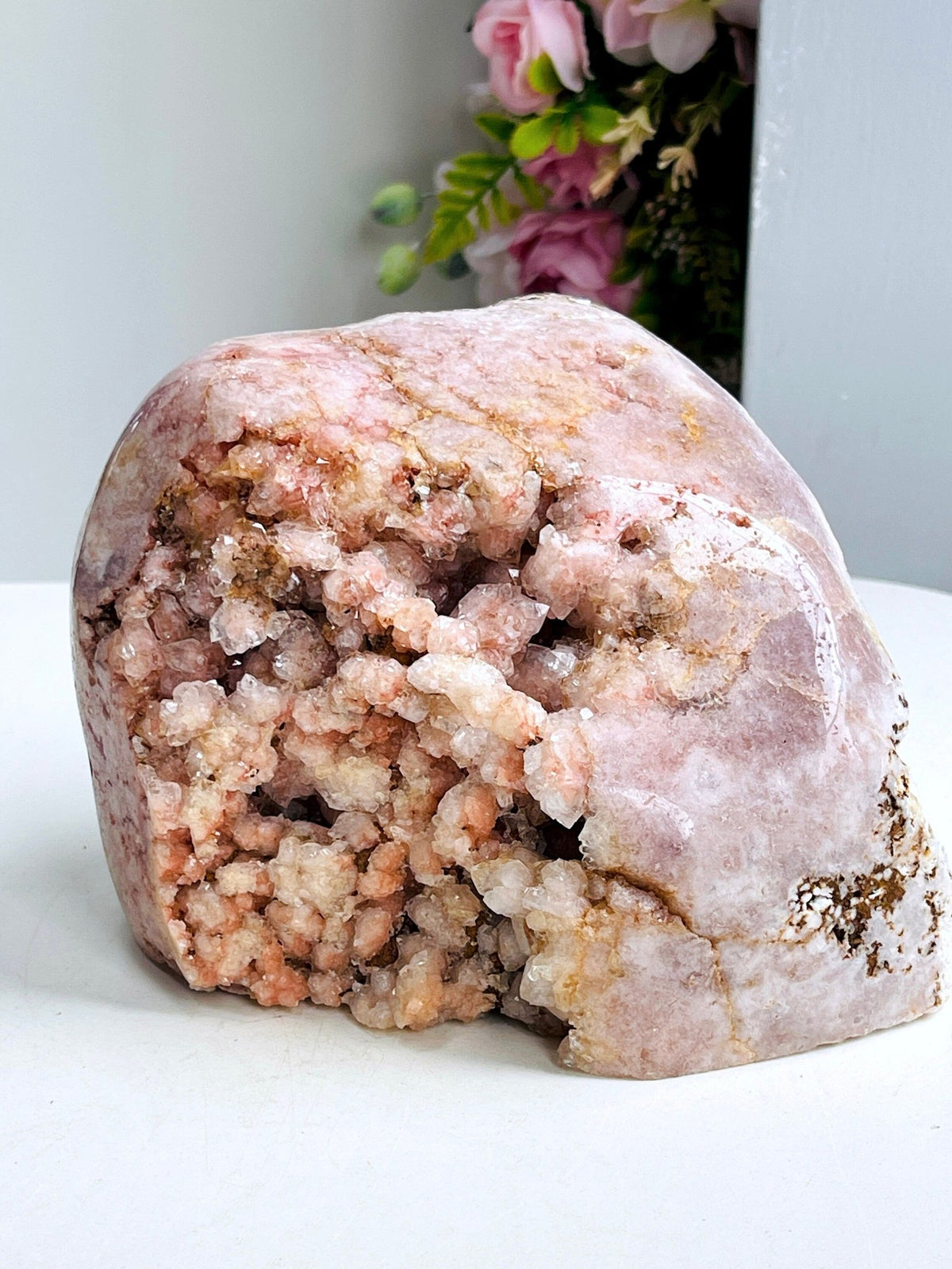 Pink Amethyst Freeform, 2.5kg Super Druzy Pink Amethyst with Amethyst crystal freefrom, amazing Pink Amethyst Freeform - Million Years Crystal
