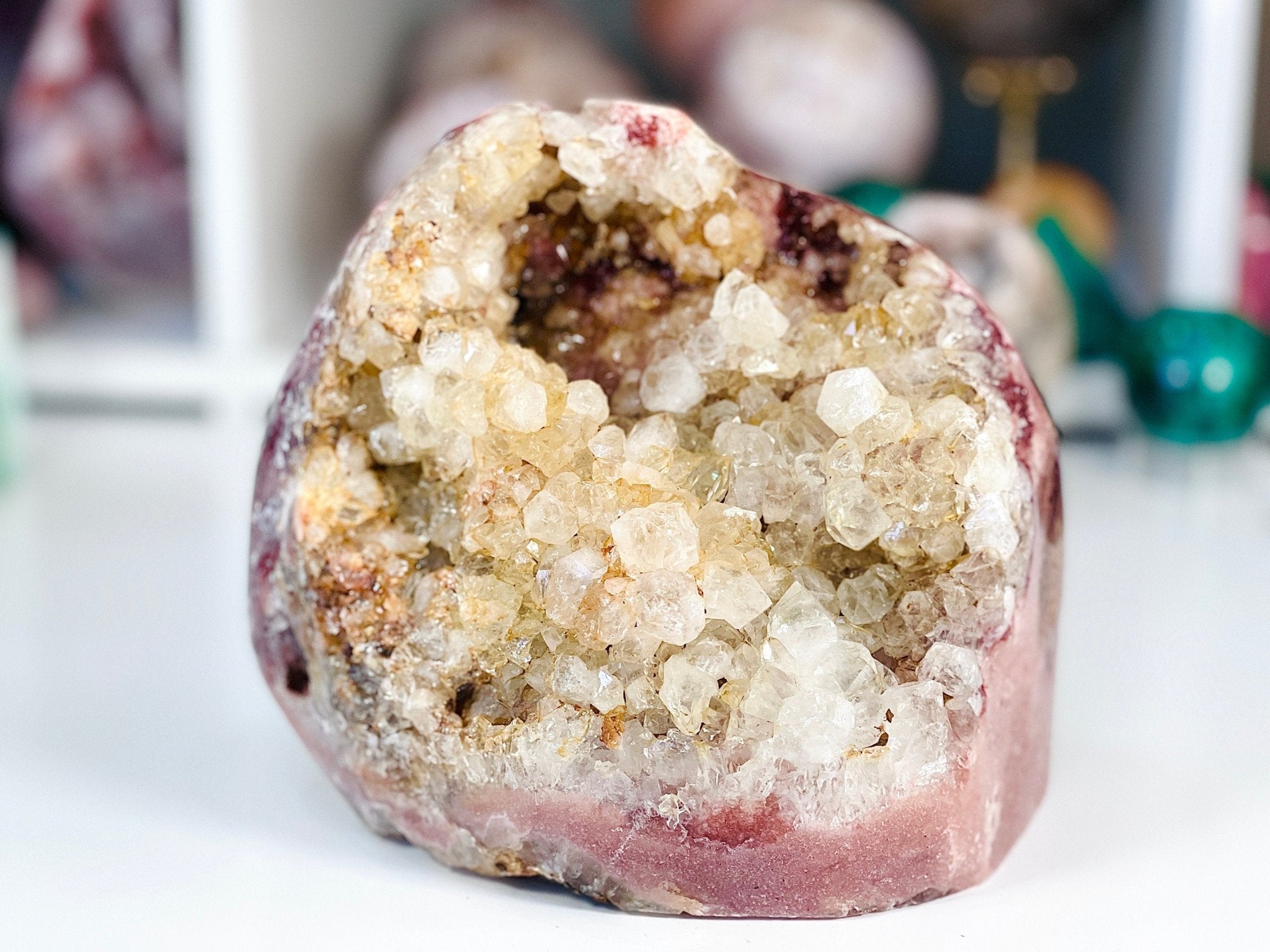 Pink Amethyst Freeform, 3.8kg Large Super Druzy Pink Amethyst Crystal Freeform, Pink Amethyst Cutbase, Crystal Gift, Statement Crystal - Million Years Crystal