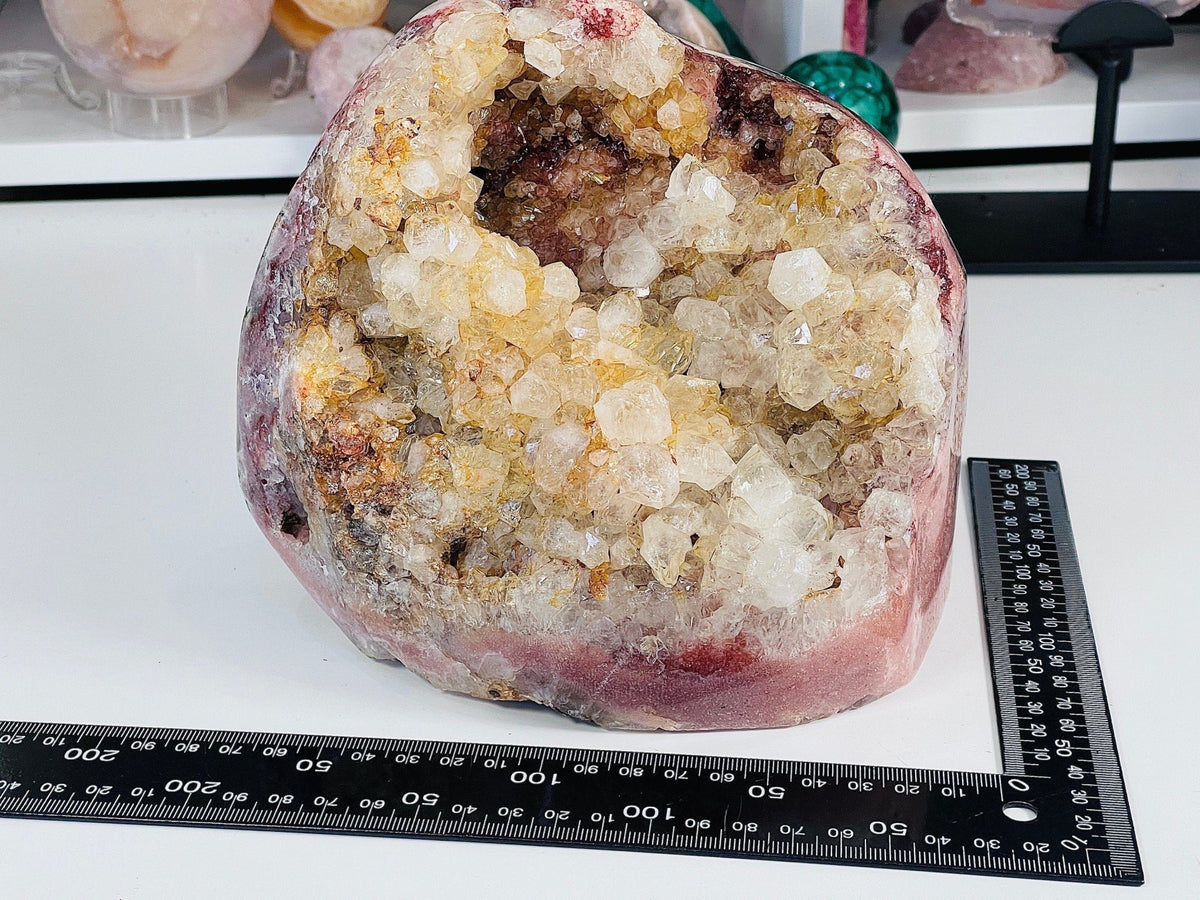 Pink Amethyst Freeform, 3.8kg Large Super Druzy Pink Amethyst Crystal Freeform, Pink Amethyst Cutbase, Crystal Gift, Statement Crystal - Million Years Crystal