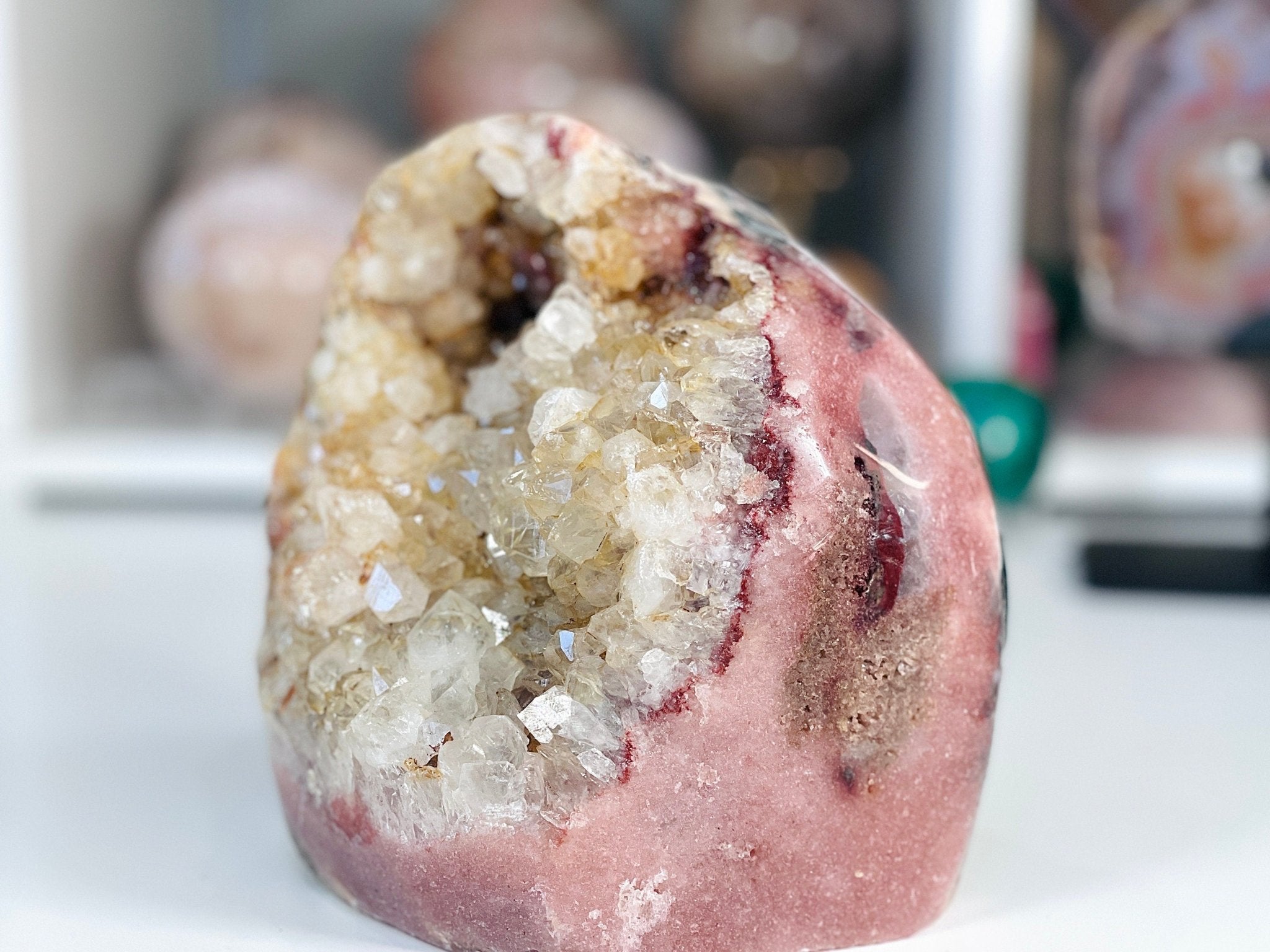 Pink Amethyst Freeform, 3.8kg Large Super Druzy Pink Amethyst Crystal Freeform, Pink Amethyst Cutbase, Crystal Gift, Statement Crystal - Million Years Crystal