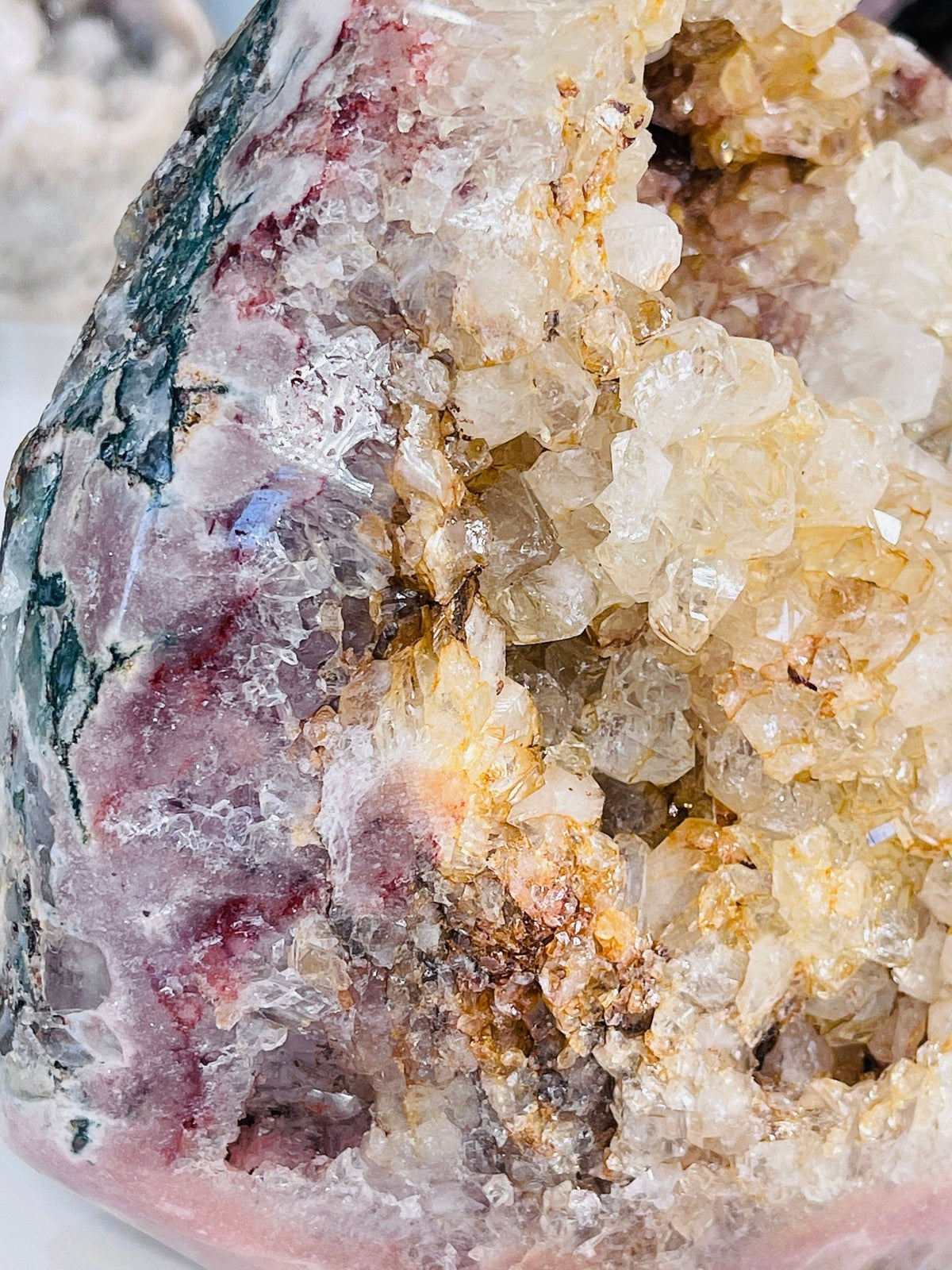 Pink Amethyst Freeform, 3.8kg Large Super Druzy Pink Amethyst Crystal Freeform, Pink Amethyst Cutbase, Crystal Gift, Statement Crystal - Million Years Crystal