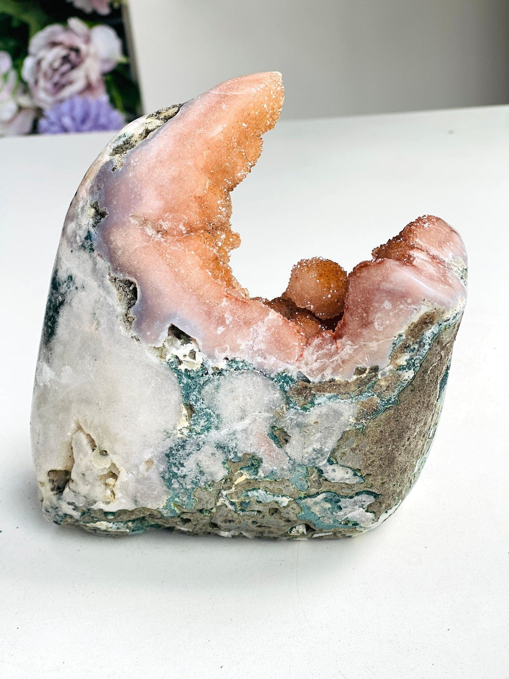 Pink Amethyst Freeform, Super Extra Quality Druzy Pink Amethyst crystal freefrom , amazing Pink Amethyst Freeform, crystal gift - Million Years Crystal