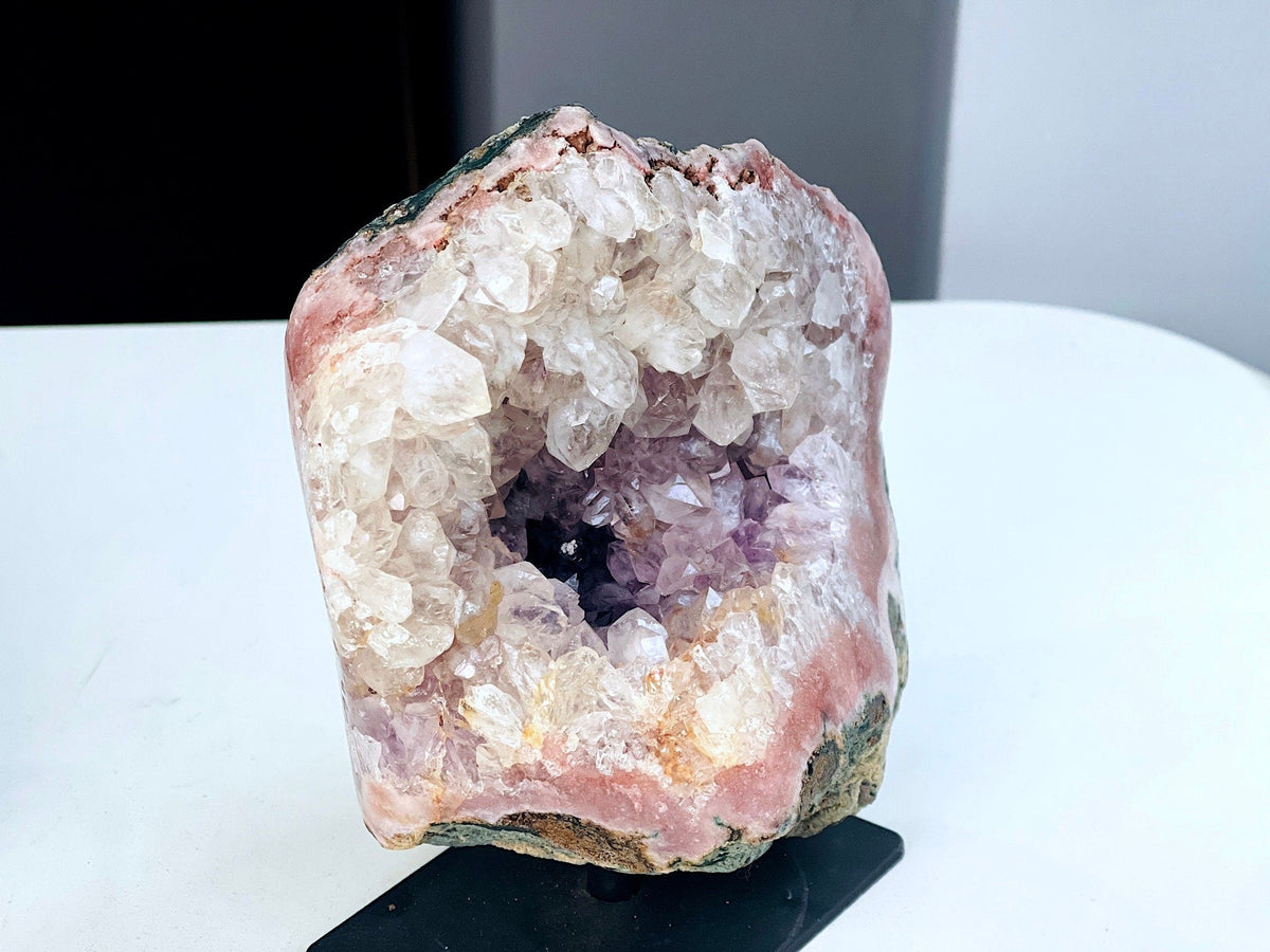 Pink Amethyst Freeform, Super Extra Quality Druzy Pink Amethyst crystal freefrom , amazing Pink Amethyst Freeform, crystal gift - Million Years Crystal