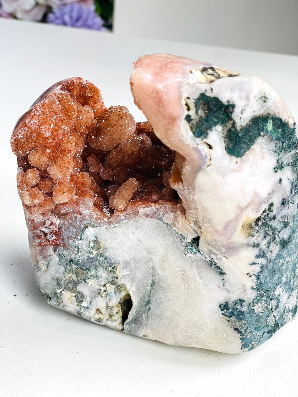 Pink Amethyst Freeform, Super Extra Quality Druzy Pink Amethyst crystal freefrom , amazing Pink Amethyst Freeform, crystal gift - Million Years Crystal