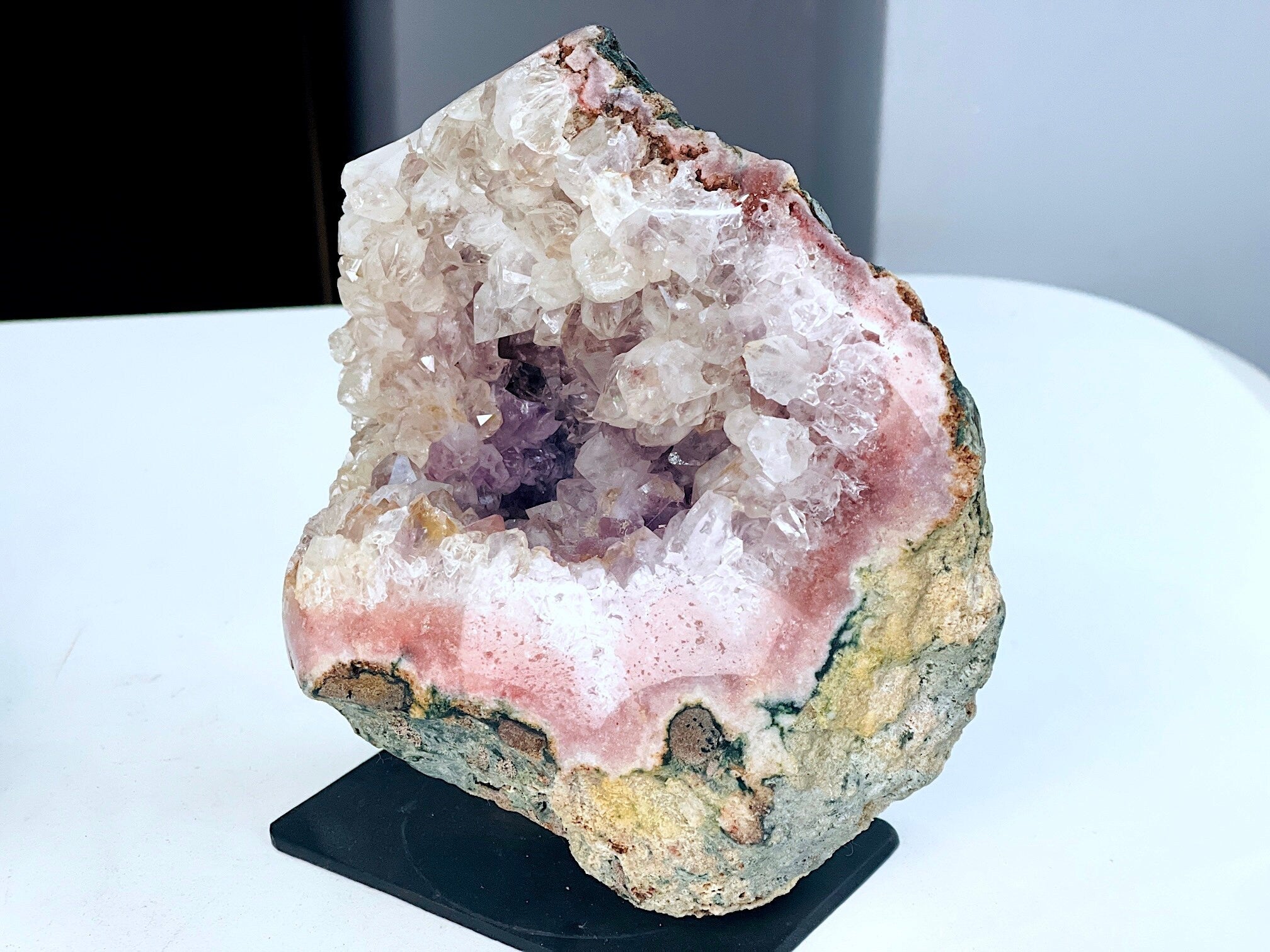 Pink Amethyst Freeform, Super Extra Quality Druzy Pink Amethyst crystal freefrom , amazing Pink Amethyst Freeform, crystal gift - Million Years Crystal