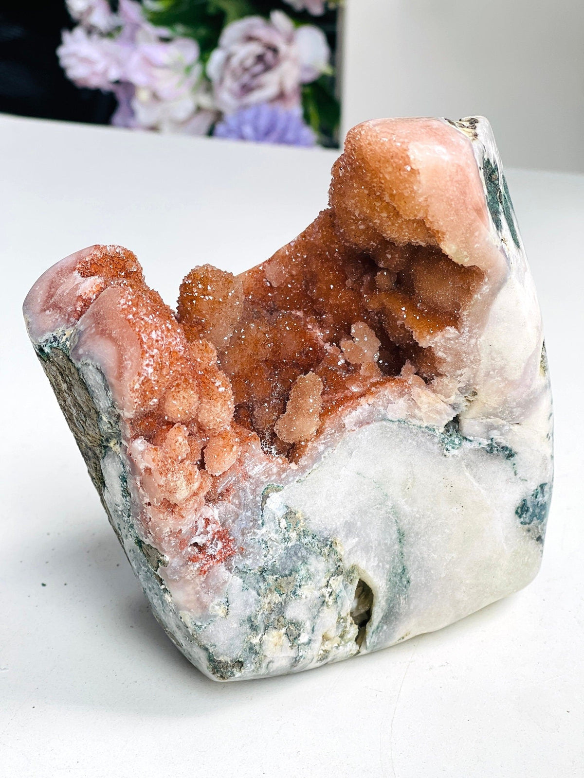 Pink Amethyst Freeform, Super Extra Quality Druzy Pink Amethyst crystal freefrom , amazing Pink Amethyst Freeform, crystal gift - Million Years Crystal