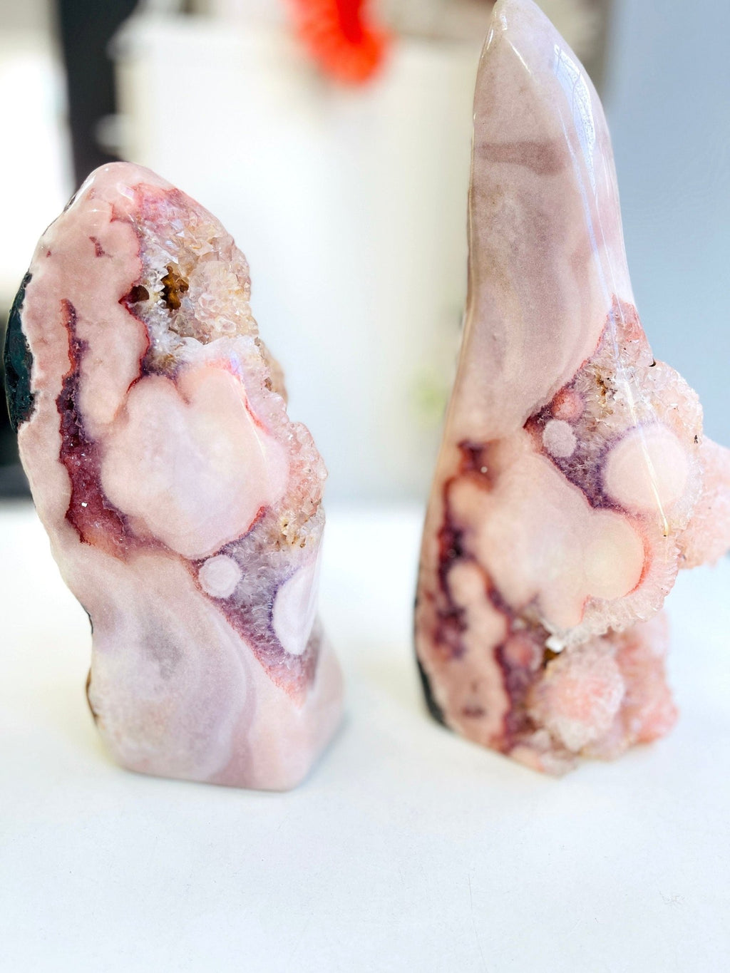 Pink Amethyst Freeform – XL Druzy Collector's Piece from Brazil | Choose Your Item - Million Years Crystal