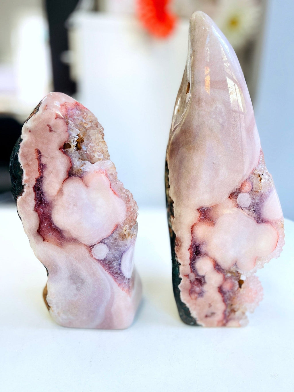 Pink Amethyst Freeform – XL Druzy Collector's Piece from Brazil | Choose Your Item - Million Years Crystal