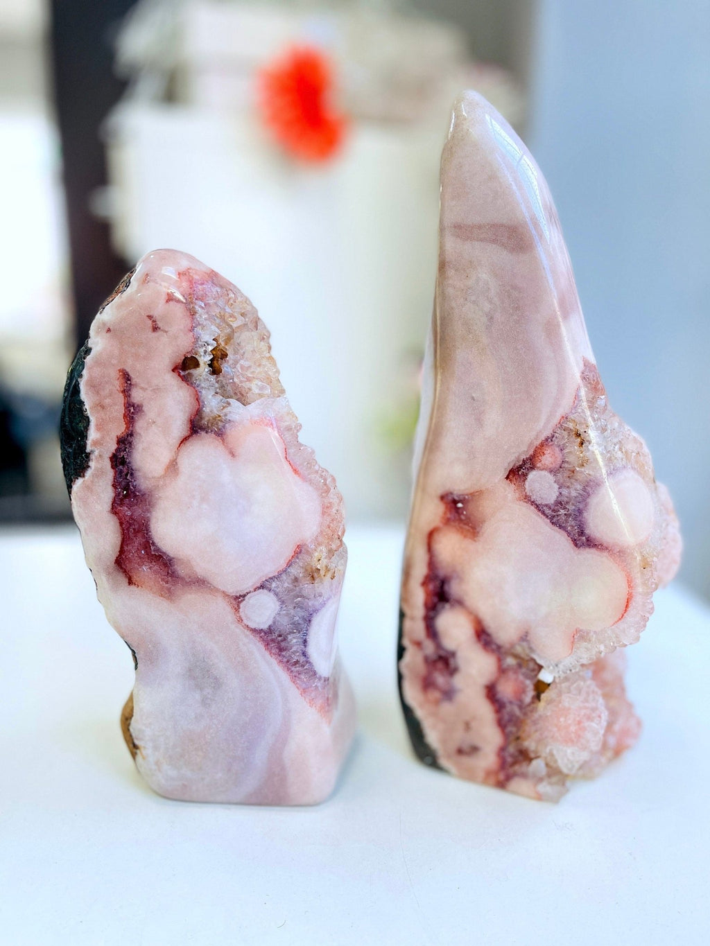 Pink Amethyst Freeform – XL Druzy Collector's Piece from Brazil | Choose Your Item - Million Years Crystal