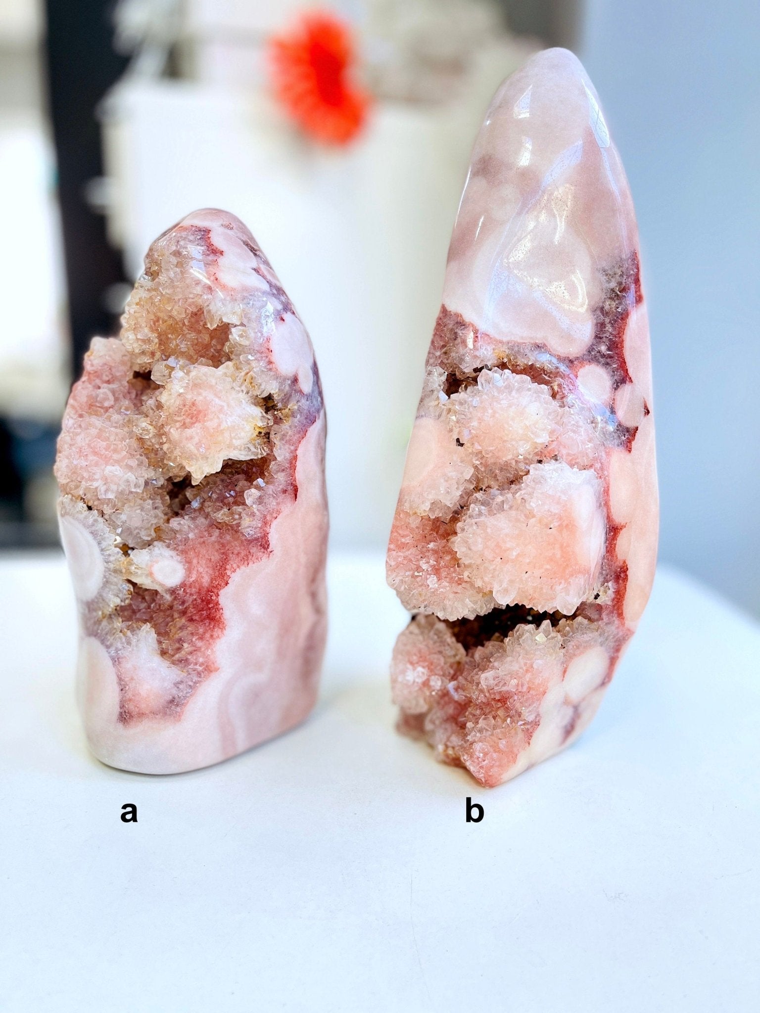 Pink Amethyst Freeform – XL Druzy Collector's Piece from Brazil | Choose Your Item - Million Years Crystal