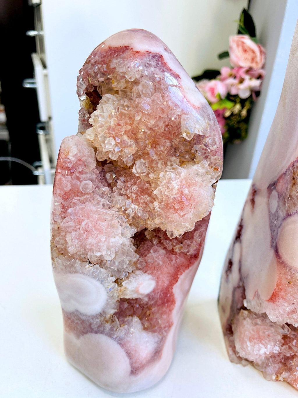 Pink Amethyst Freeform – XL Druzy Collector's Piece from Brazil | Choose Your Item - Million Years Crystal