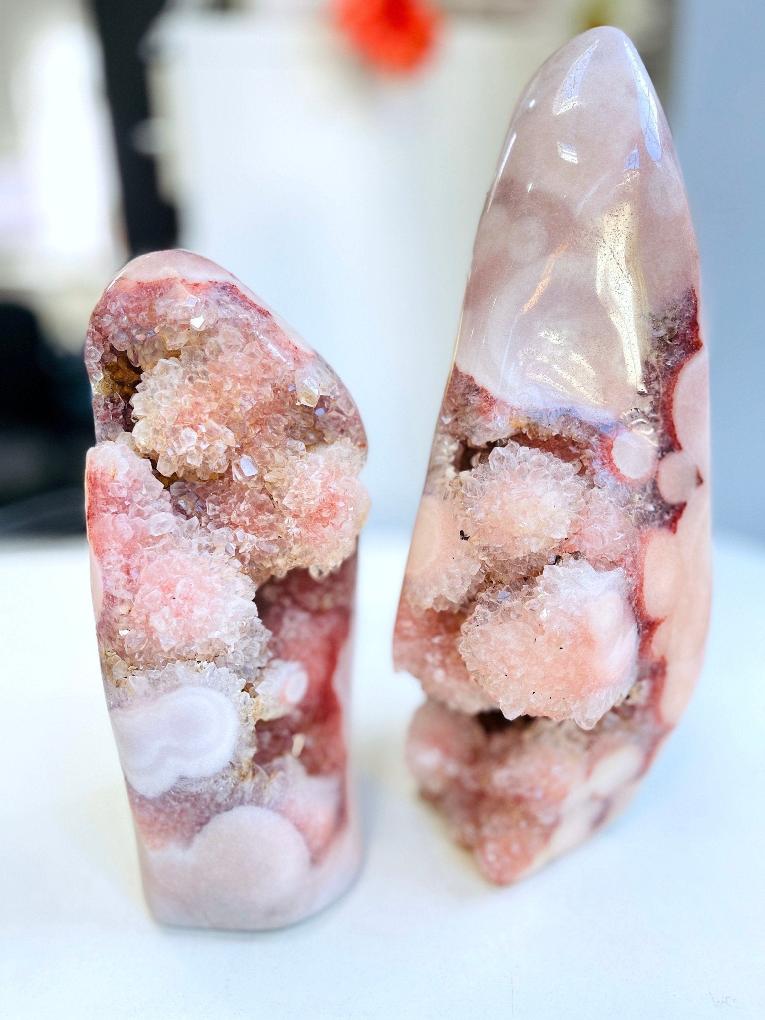 Pink Amethyst Freeform – XL Druzy Collector's Piece from Brazil | Choose Your Item - Million Years Crystal