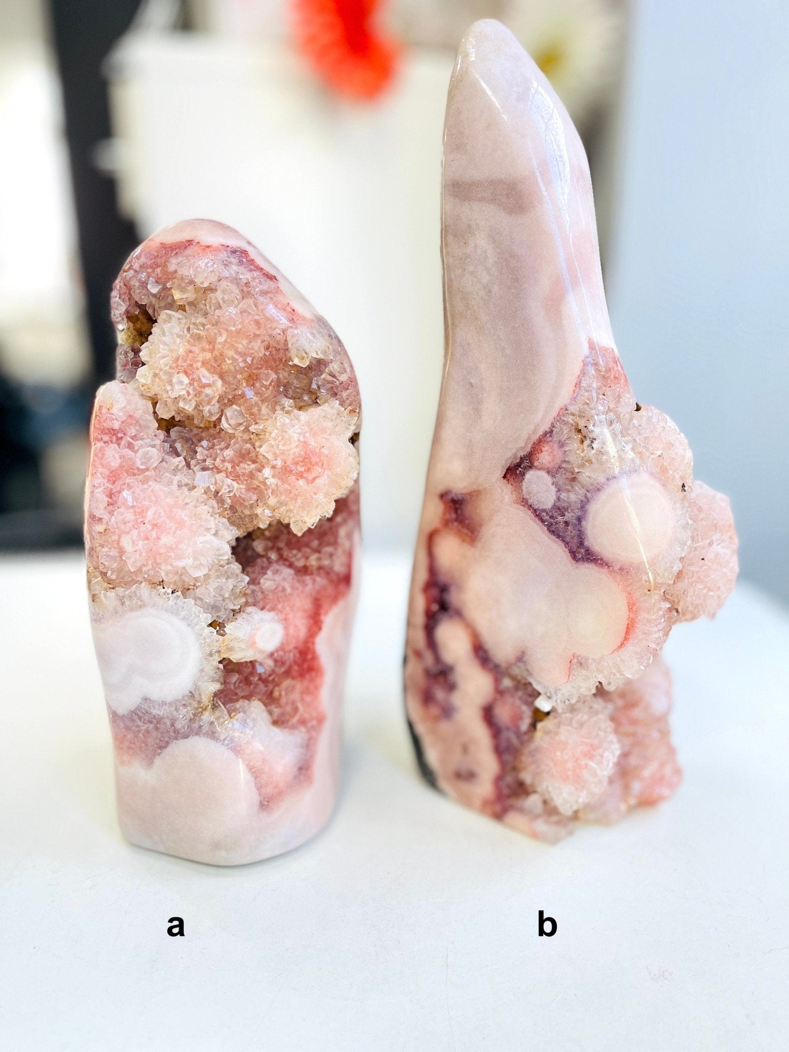 Pink Amethyst Freeform – XL Druzy Collector's Piece from Brazil | Choose Your Item - Million Years Crystal