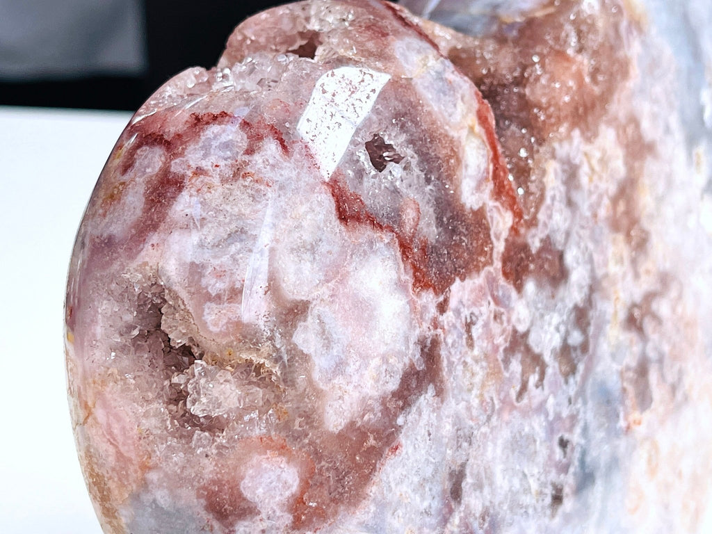 Pink Amethyst Heart, 2.5kg Statement Piece XXL Pink Amethyst Druzy Heart on Metal Stand, Pink Amethyst Crystal Heart, Crystal Gift - Million Years Crystal