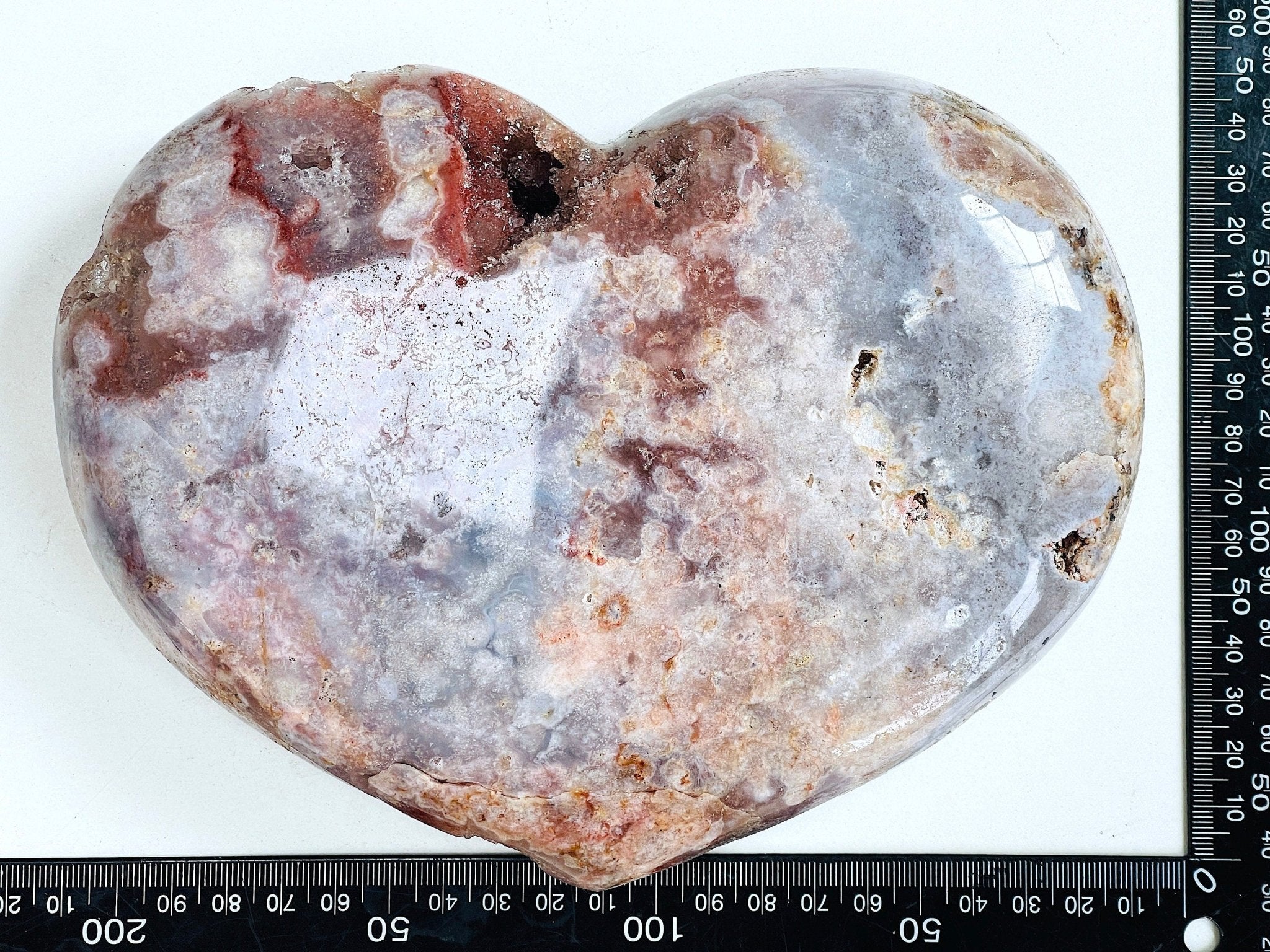Pink Amethyst Heart, 2.5kg Statement Piece XXL Pink Amethyst Druzy Heart on Metal Stand, Pink Amethyst Crystal Heart, Crystal Gift - Million Years Crystal