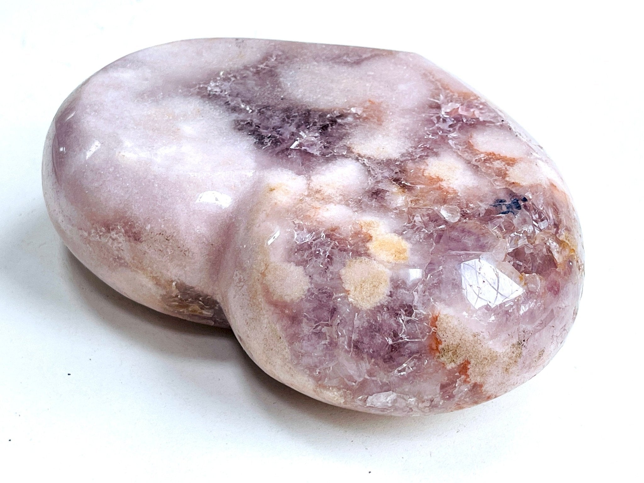 Pink Amethyst Heart, 2kg Large Pink Amethyst Druzy Heart on Metal Stand, Pink Amethyst Crystal Heart, Crystal Heart,Crystal Gift - Million Years Crystal