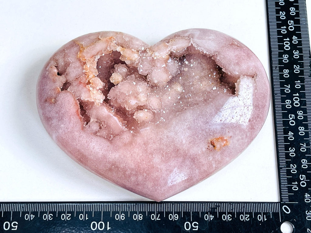 Pink Amethyst Heart, Pink Amethyst Druzy Heart, Pink Amethyst Crystal Heart, Crystal Heart, Crystal Gift, Healing Crystal - Million Years Crystal