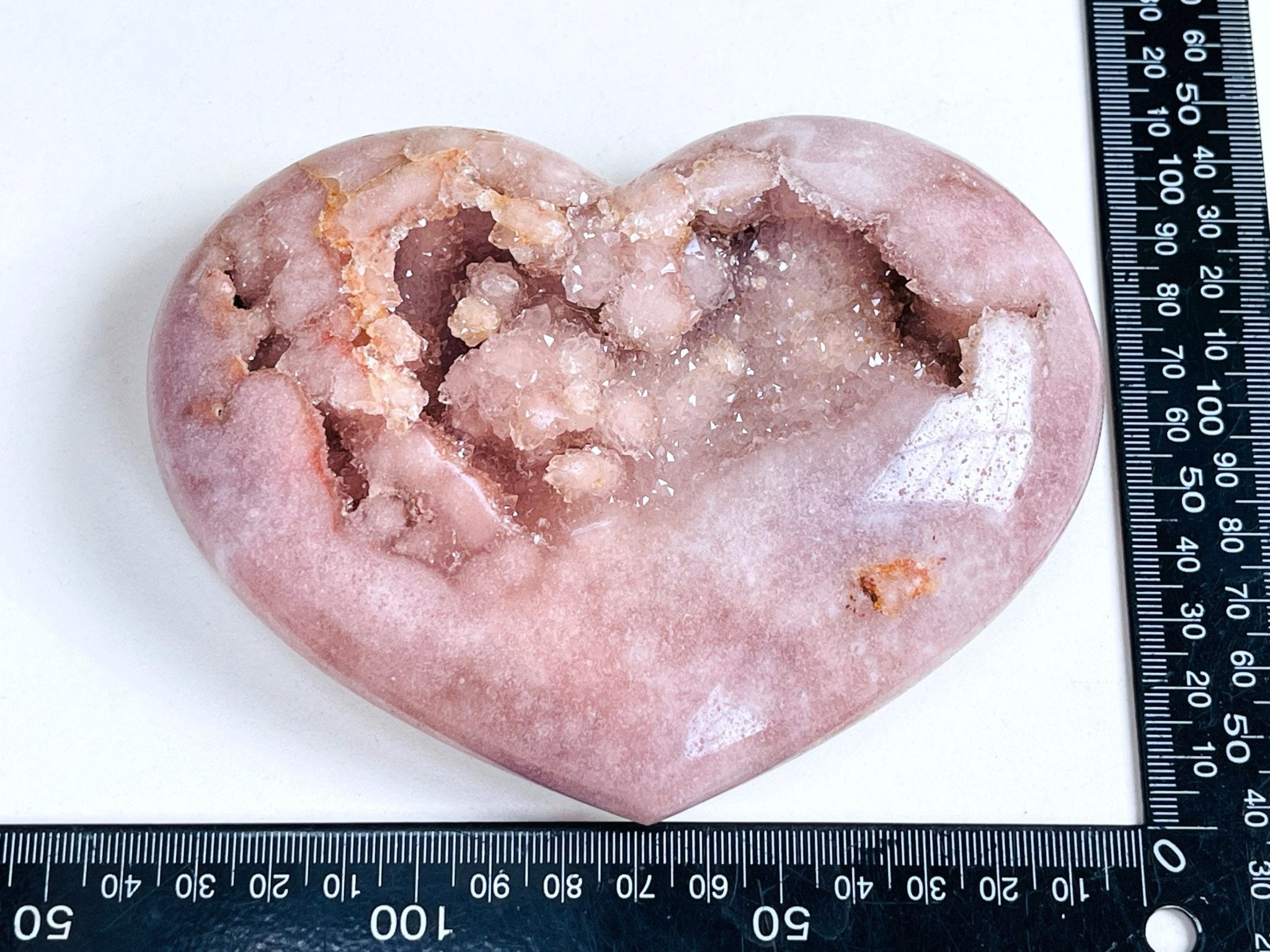 Pink Amethyst Heart, Pink Amethyst Druzy Heart, Pink Amethyst Crystal Heart, Crystal Heart, Crystal Gift, Healing Crystal - Million Years Crystal