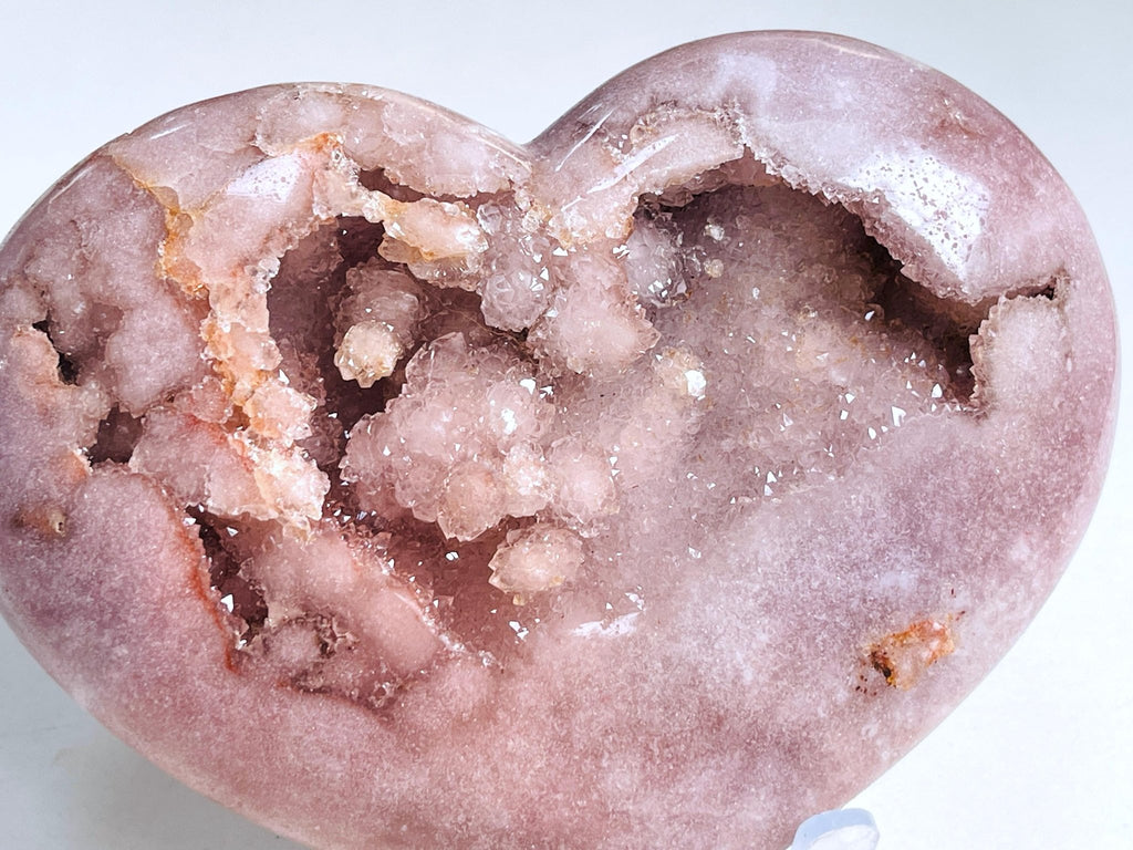 Pink Amethyst Heart, Pink Amethyst Druzy Heart, Pink Amethyst Crystal Heart, Crystal Heart, Crystal Gift, Healing Crystal - Million Years Crystal