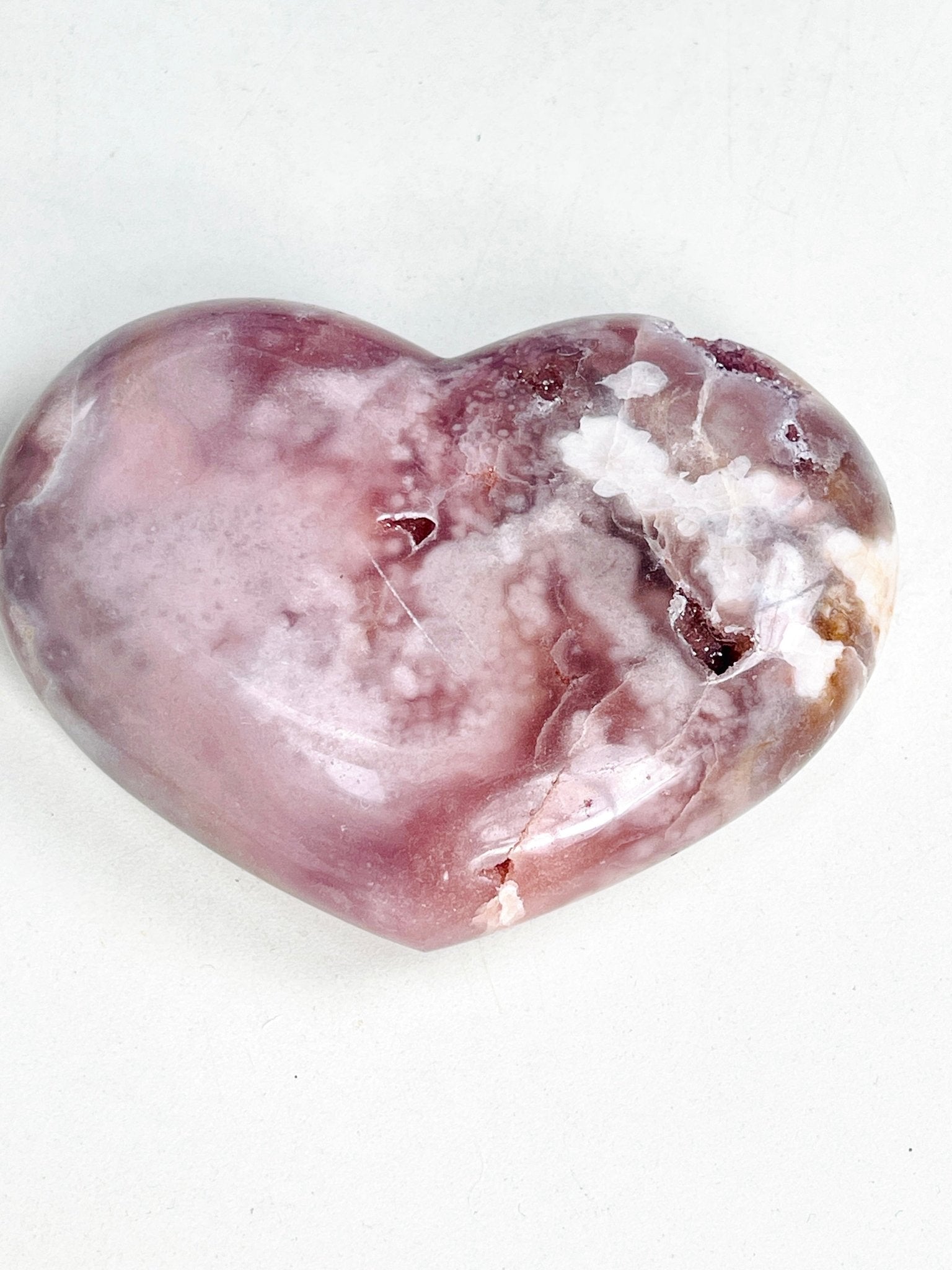 Pink Amethyst Heart | Polished Crystal Heart from Brazil | 309g - Million Years Crystal