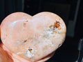 Pink Amethyst Heart, Premium Quality Pink Amethyst Druzy Heart, Pink Amethyst Crystal Heart, Crystal Heart, Crystal Gift, Healing Crystal - Million Years Crystal