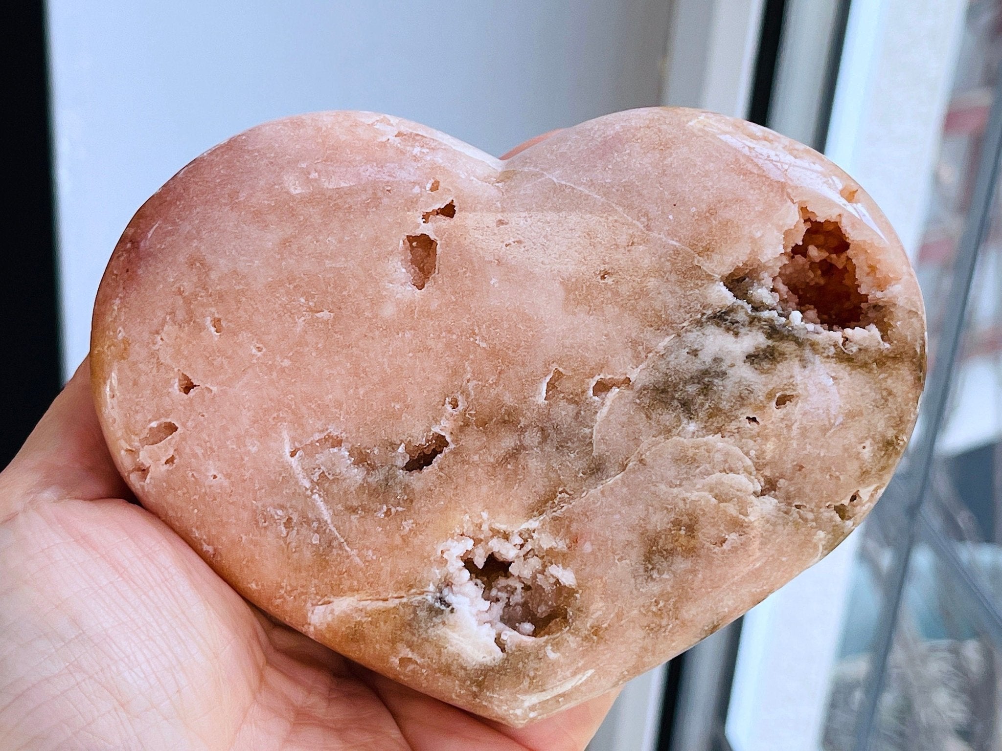 Pink Amethyst Heart, Premium Quality Pink Amethyst Druzy Heart, Pink Amethyst Crystal Heart, Crystal Heart, Crystal Gift, Healing Crystal - Million Years Crystal