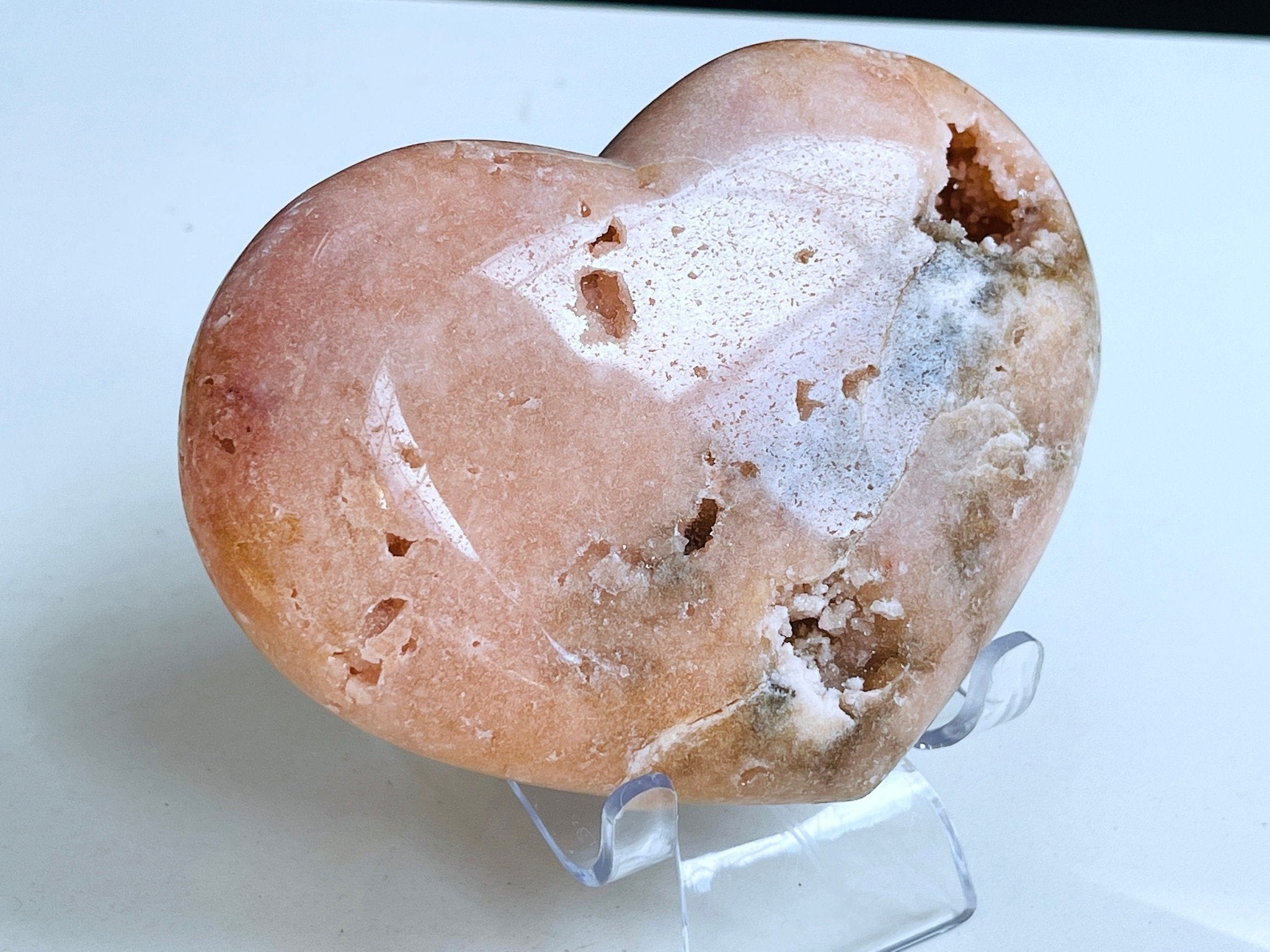 Pink Amethyst Heart, Premium Quality Pink Amethyst Druzy Heart, Pink Amethyst Crystal Heart, Crystal Heart, Crystal Gift, Healing Crystal - Million Years Crystal
