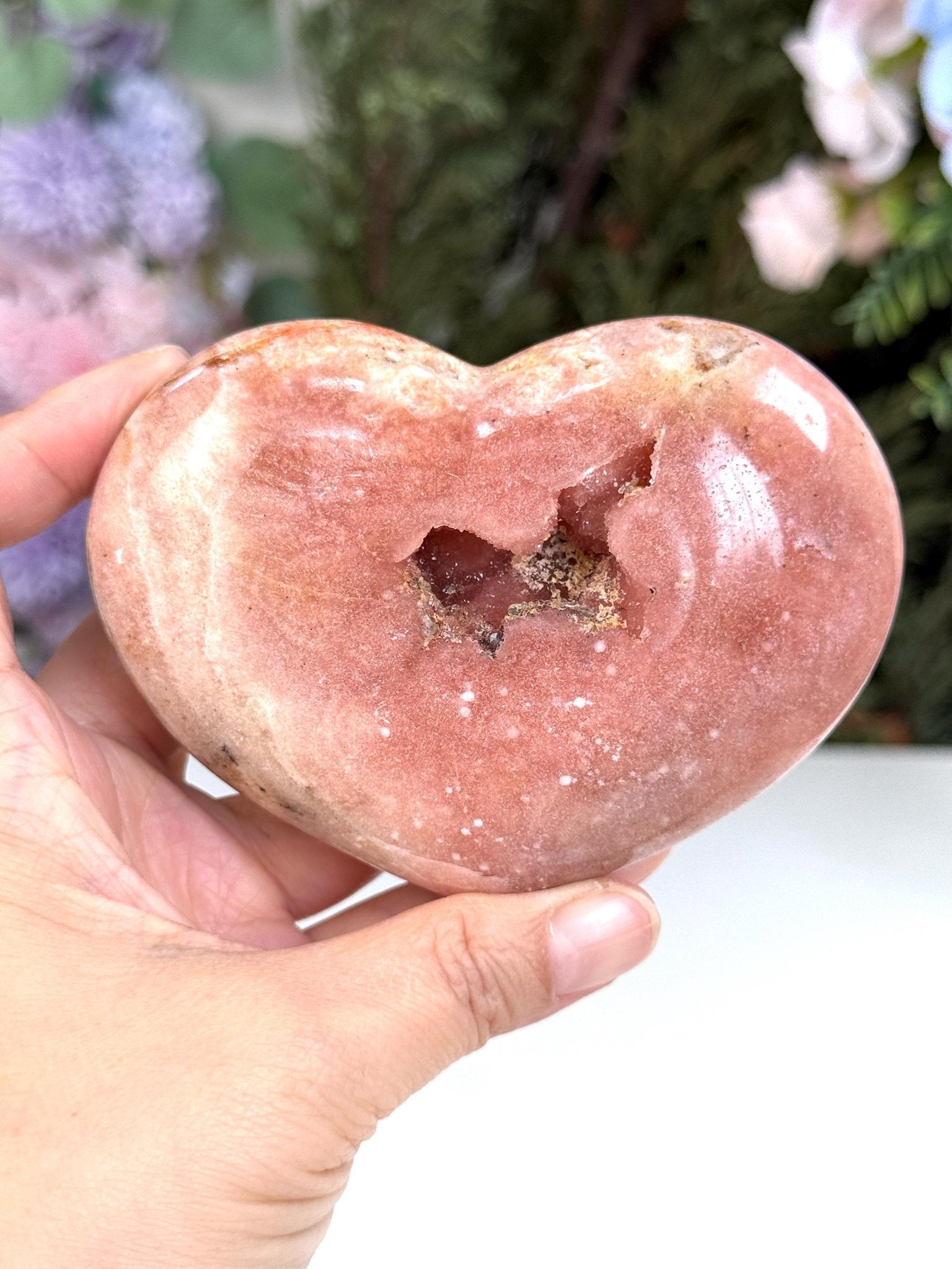 Pink Amethyst, High Quality Pink Amethyst Heart, Pink Amethyst Crystal Heart, Crystal Heart, Crystal Gift, Healing Crystal - Million Years Crystal