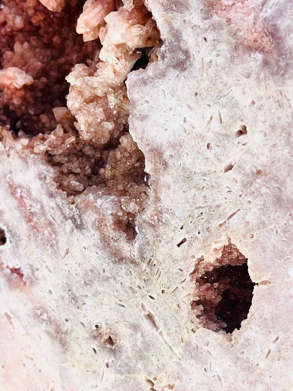 Pink Amethyst Slab, 3.8kg Dreamy Rough Pink Amethyst Druzy Slabs, Pink Amethyst Crystal,Crystal Gift,Home decor - Million Years Crystal