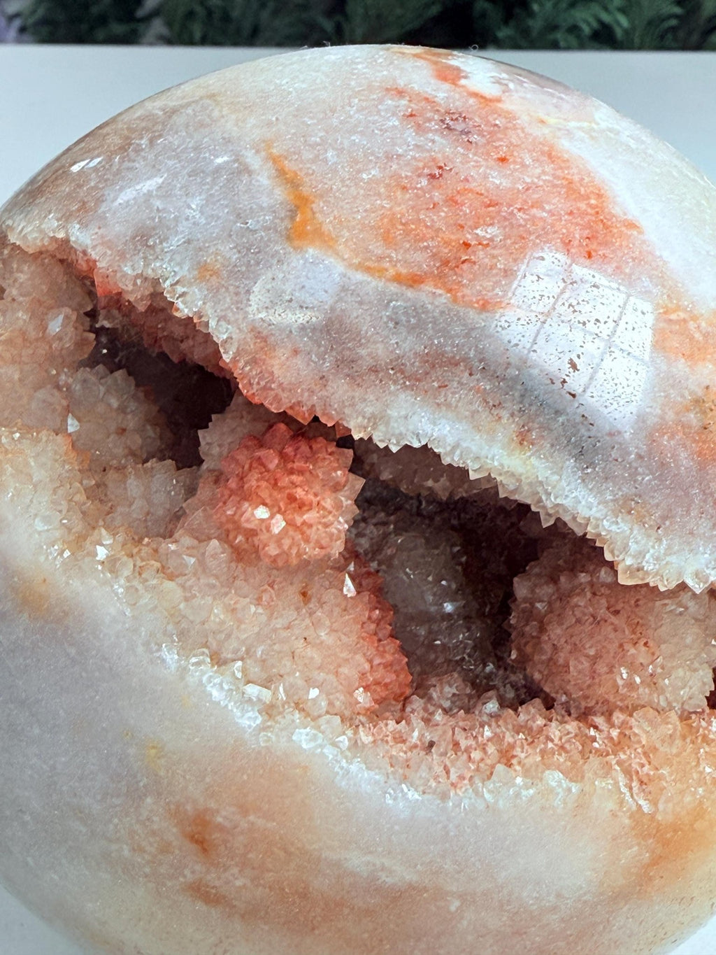 Pink Amethyst Sphere – 115mm, 1.9kg | Shimmering Collector's Piece from Brazil - Million Years Crystal