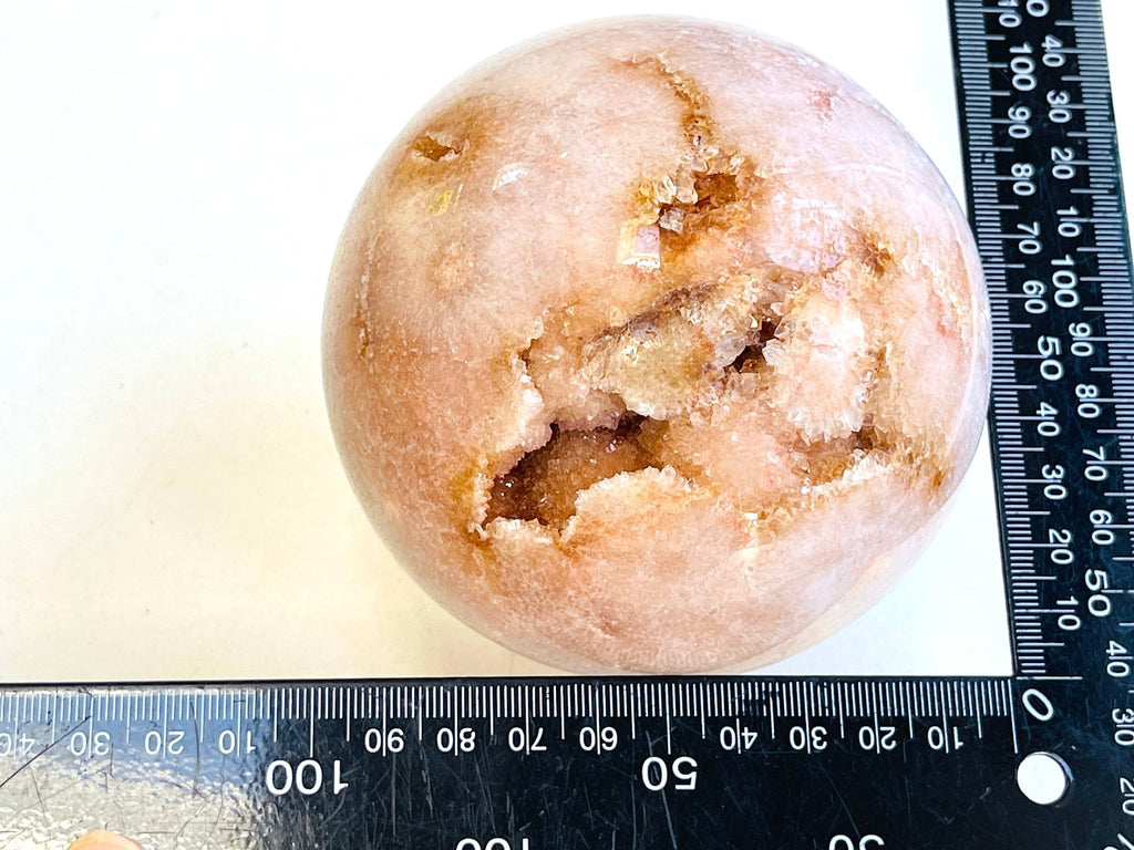Pink Amethyst Sphere, 1.3kg Pink Amethyst Crystal Sphere, Dreaming Pink Amethyst Sphere, Crystal Gift, Home Decor - Million Years Crystal