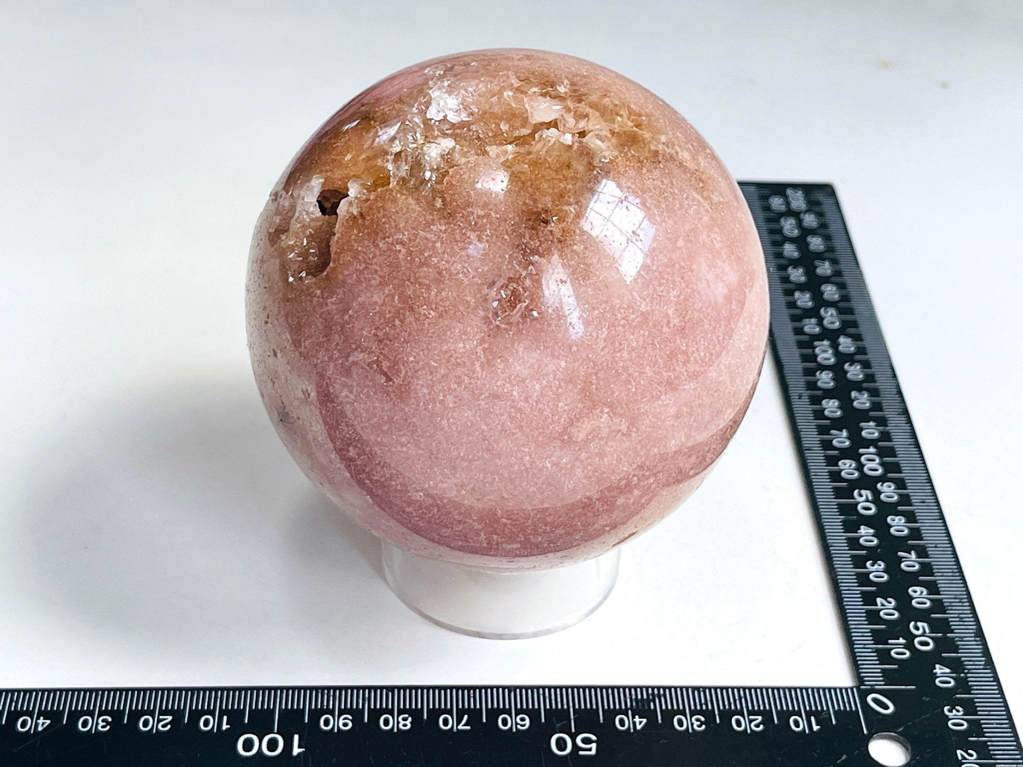 Pink Amethyst Sphere, 87mm Pink Amethyst Sphere, Dreaming Pink Amethyst Sphere , Sparkling Pink Amethyst Sphere - Million Years Crystal