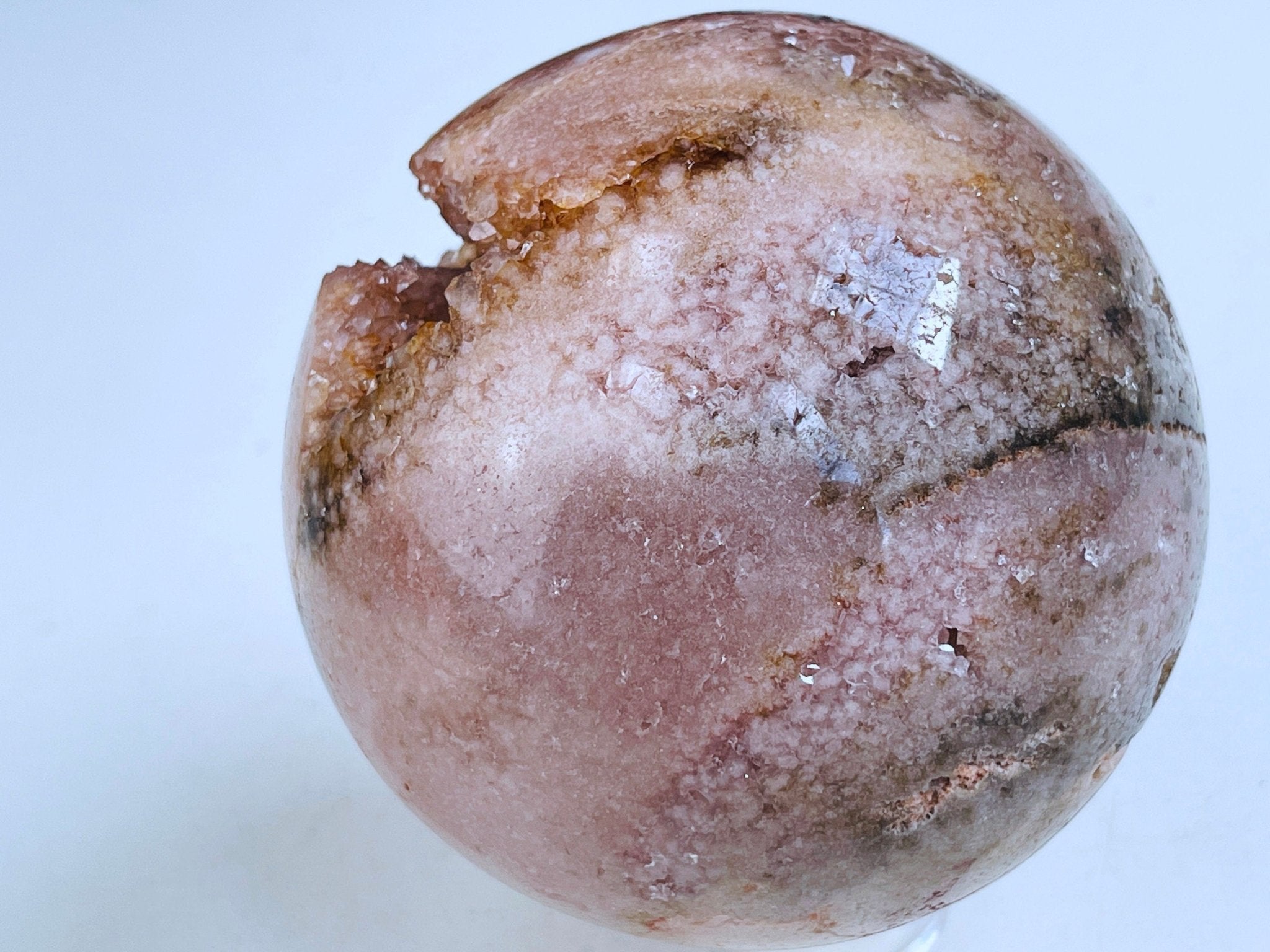 Pink Amethyst Sphere, Super Extra Quality Pink Amethyst Sphere, Dreaming Pink Amethyst Sphere , Sparkling Pink Amethyst Sphere, Crystal Gift - Million Years Crystal