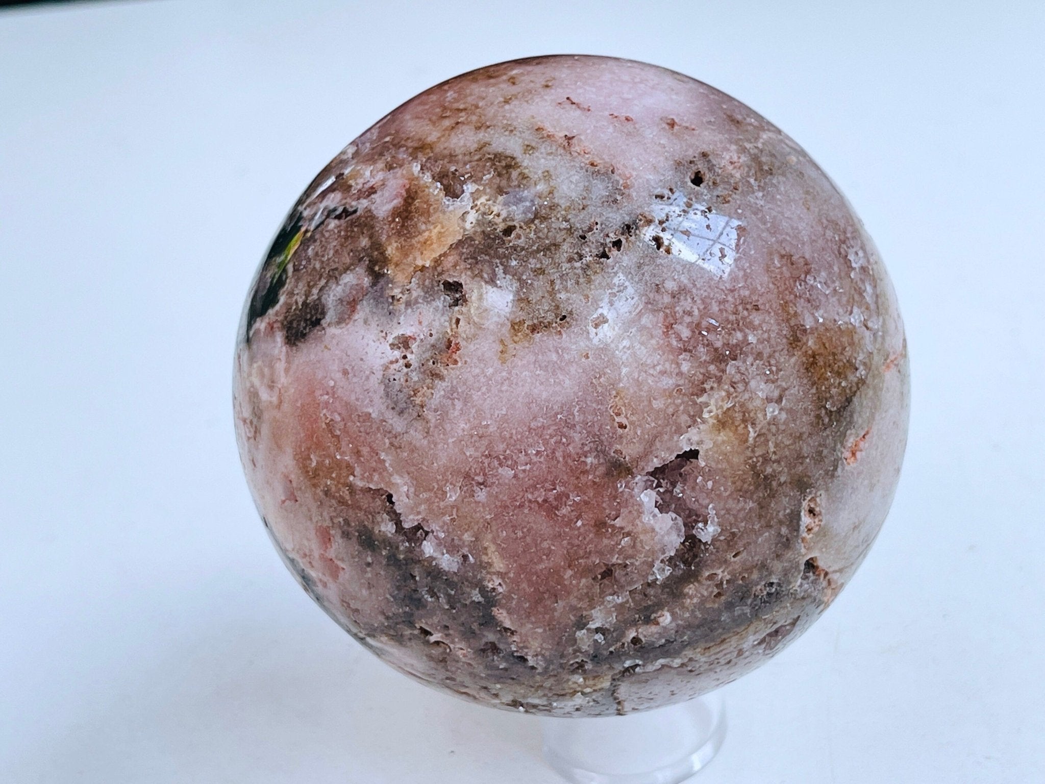 Pink Amethyst Sphere, Super Extra Quality Pink Amethyst Sphere, Dreaming Pink Amethyst Sphere , Sparkling Pink Amethyst Sphere, Crystal Gift - Million Years Crystal