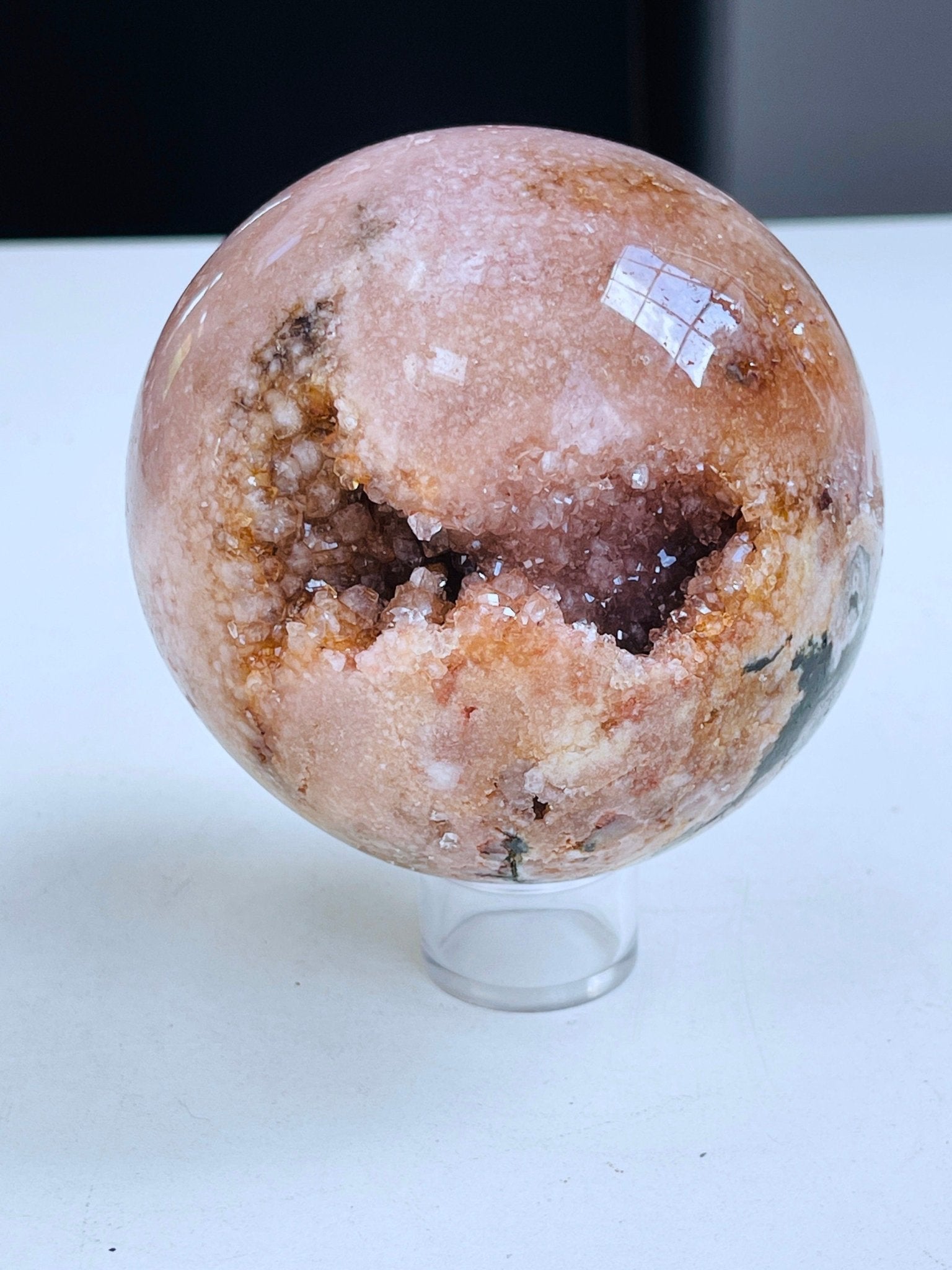 Pink Amethyst Sphere, Super Extra Quality Pink Amethyst Sphere, Dreaming Pink Amethyst Sphere , Sparkling Pink Amethyst Sphere, Crystal Gift - Million Years Crystal