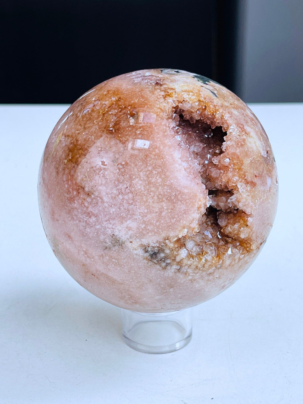 Pink Amethyst Sphere, Super Extra Quality Pink Amethyst Sphere, Dreaming Pink Amethyst Sphere , Sparkling Pink Amethyst Sphere, Crystal Gift - Million Years Crystal