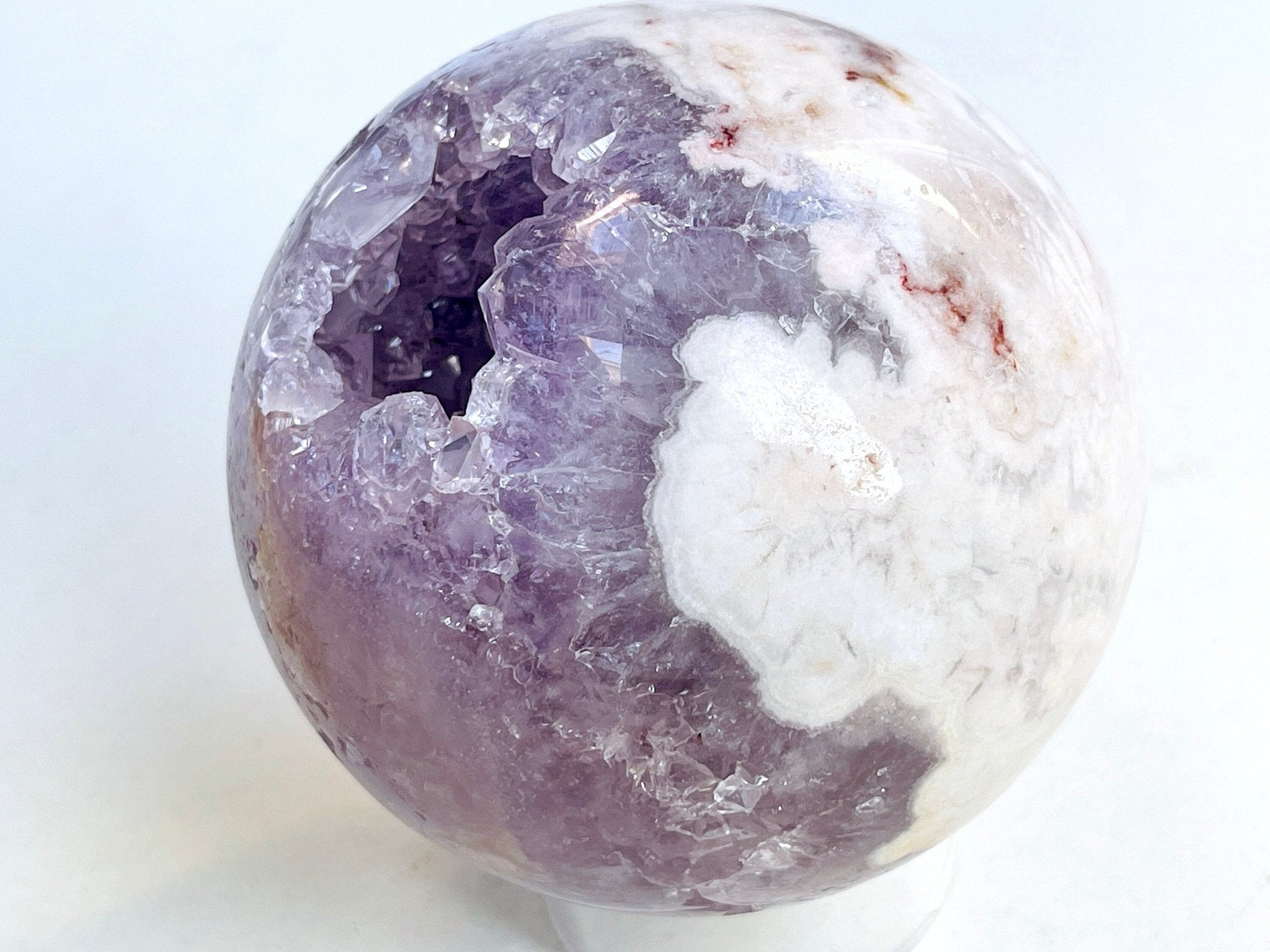 Pink Amethyst Sphere, Super Extra Quality Pink Amethyst Sphere, Dreaming Pink Amethyst Sphere , Sparkling Pink Amethyst Sphere, Crystal Gift - Million Years Crystal
