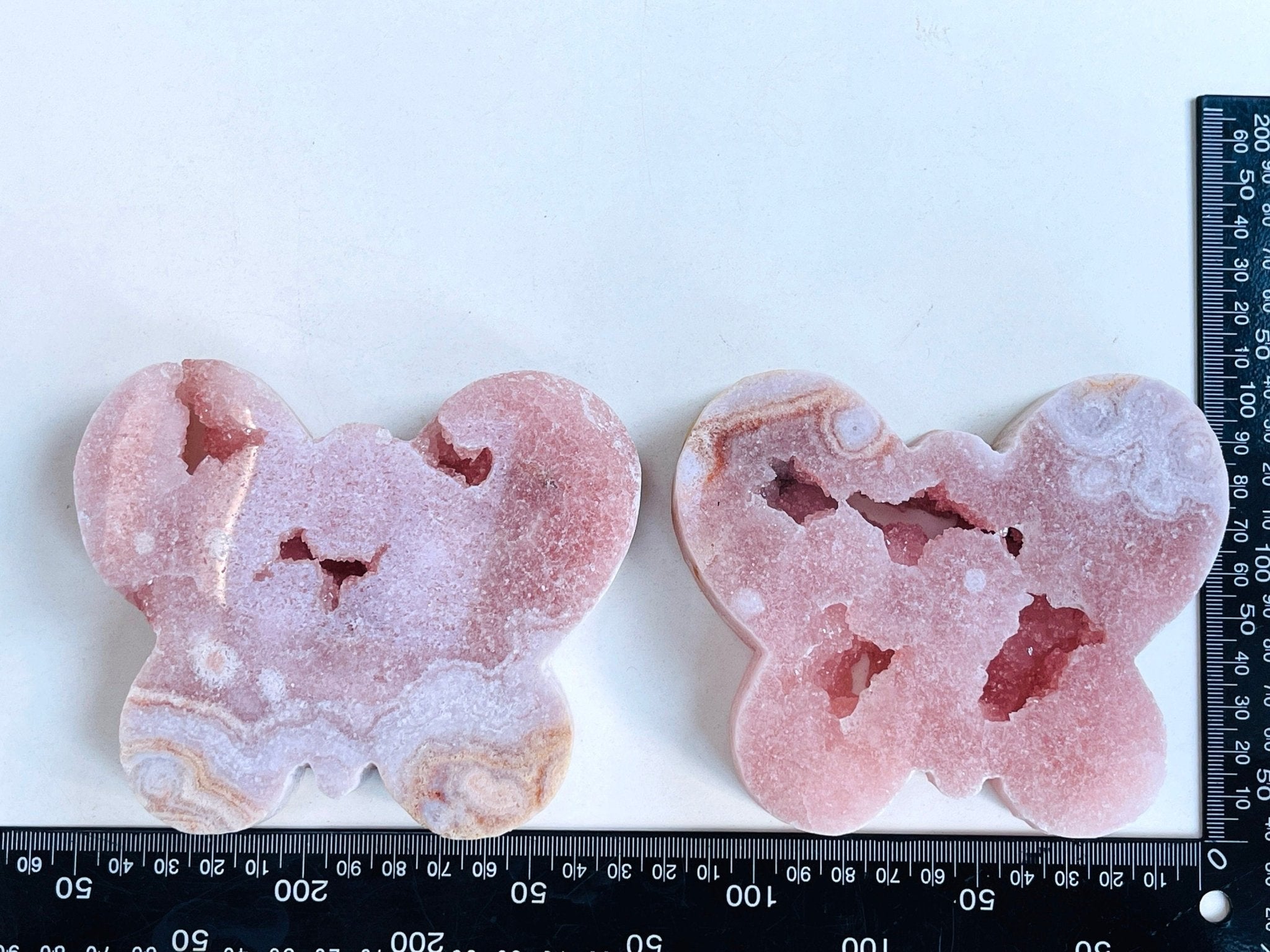 Pink Amethyst, Stunning Pink Amethyst Butterfly , Large Sparkling Pink Amethyst shape, Crystal Gift, Healing Crystal Home Decor - Million Years Crystal