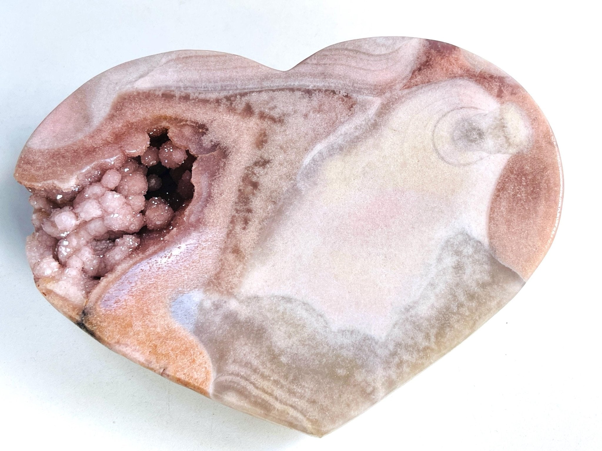 Pink Amethyst, Super Extra Quality Paired Pink Amethyst Heart, Pink Amethyst Heart Set, Pink Amethyst Crystals, Crystal Gift - Million Years Crystal