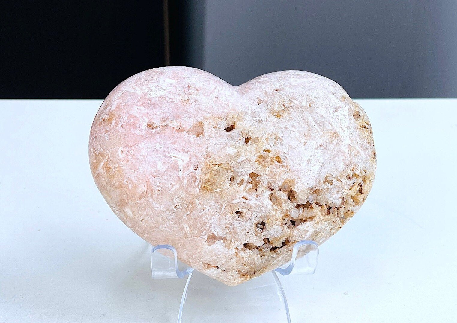 Pink Amethyst, Super Extra Quality Pink Amethyst Heart, Large Pink Amethyst Crystal Heart, Crystal Heart, Crystal Gift, Healing Crystal - Million Years Crystal