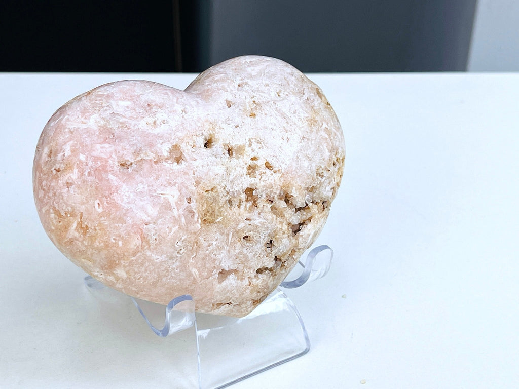 Pink Amethyst, Super Extra Quality Pink Amethyst Heart, Large Pink Amethyst Crystal Heart, Crystal Heart, Crystal Gift, Healing Crystal - Million Years Crystal