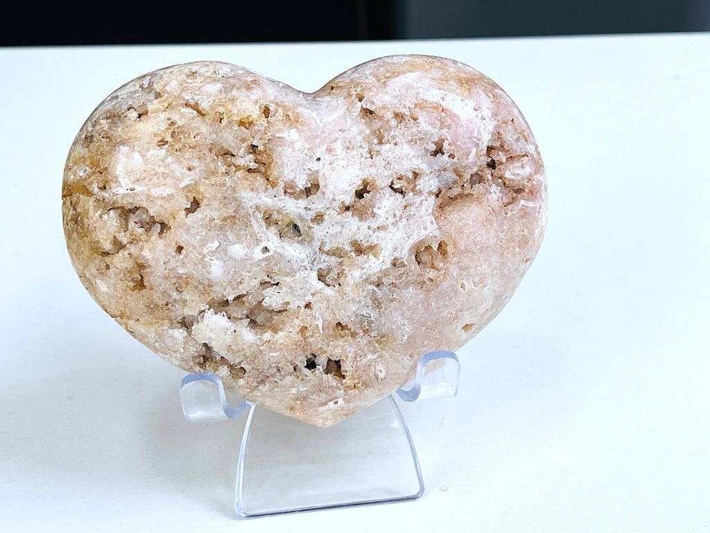 Pink Amethyst, Super Extra Quality Pink Amethyst Heart, Large Pink Amethyst Crystal Heart, Crystal Heart, Crystal Gift, Healing Crystal - Million Years Crystal