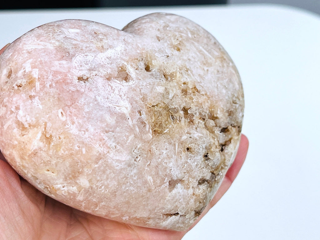 Pink Amethyst, Super Extra Quality Pink Amethyst Heart, Large Pink Amethyst Crystal Heart, Crystal Heart, Crystal Gift, Healing Crystal - Million Years Crystal