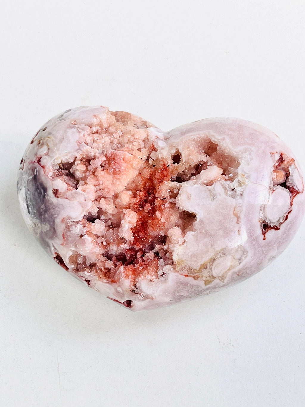 Pink Amethyst, Super Extra Quality Pink Amethyst Heart, Super Druzy Pink Amethyst, Crystal Heart, Crystal Gift, Healing Crystal - Million Years Crystal