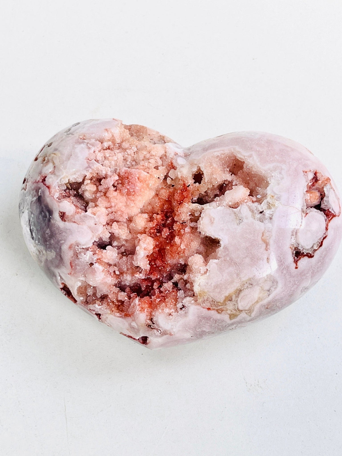 Pink Amethyst, Super Extra Quality Pink Amethyst Heart, Super Druzy Pink Amethyst, Crystal Heart, Crystal Gift, Healing Crystal - Million Years Crystal