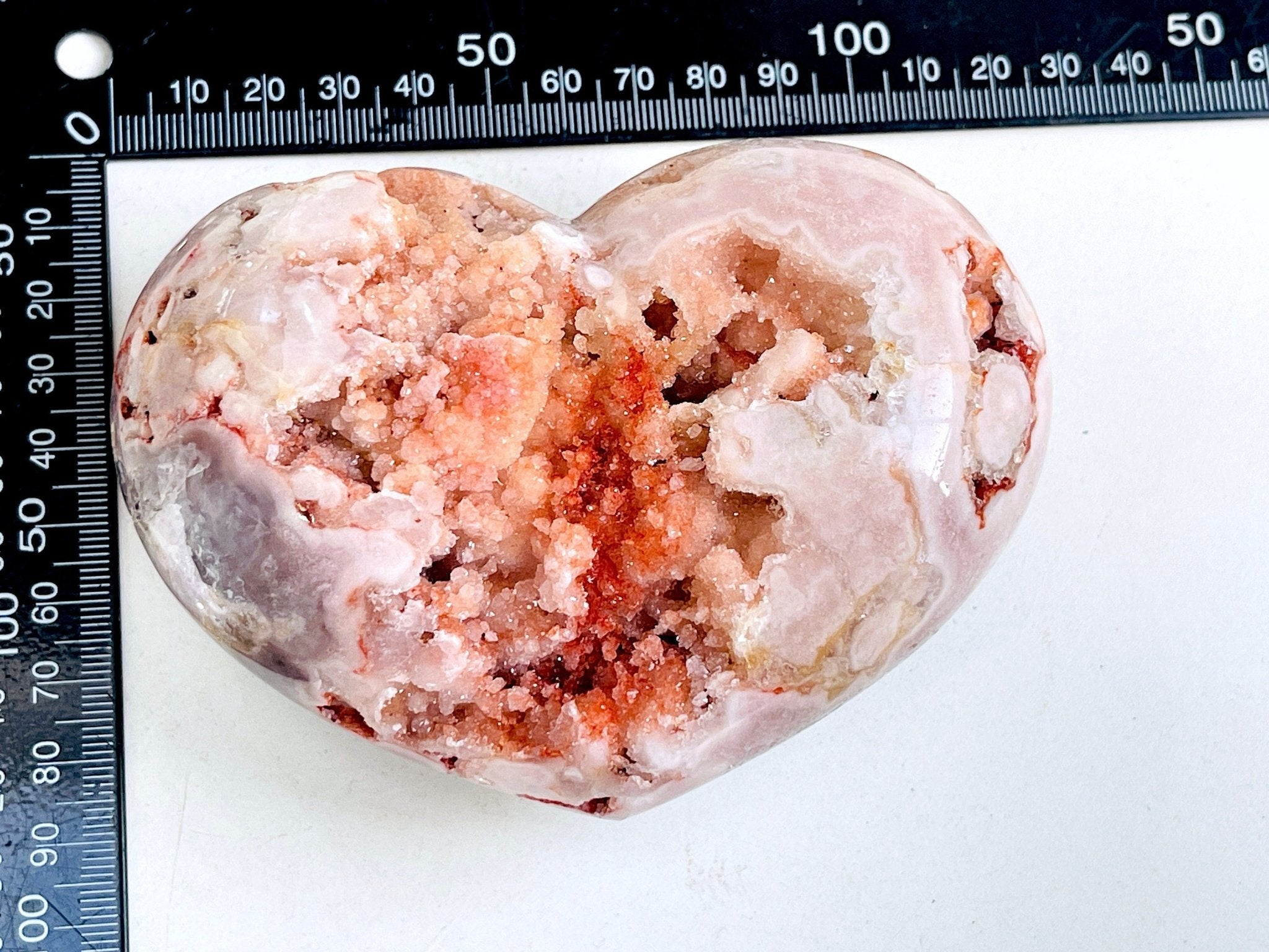Pink Amethyst, Super Extra Quality Pink Amethyst Heart, Super Druzy Pink Amethyst, Crystal Heart, Crystal Gift, Healing Crystal - Million Years Crystal