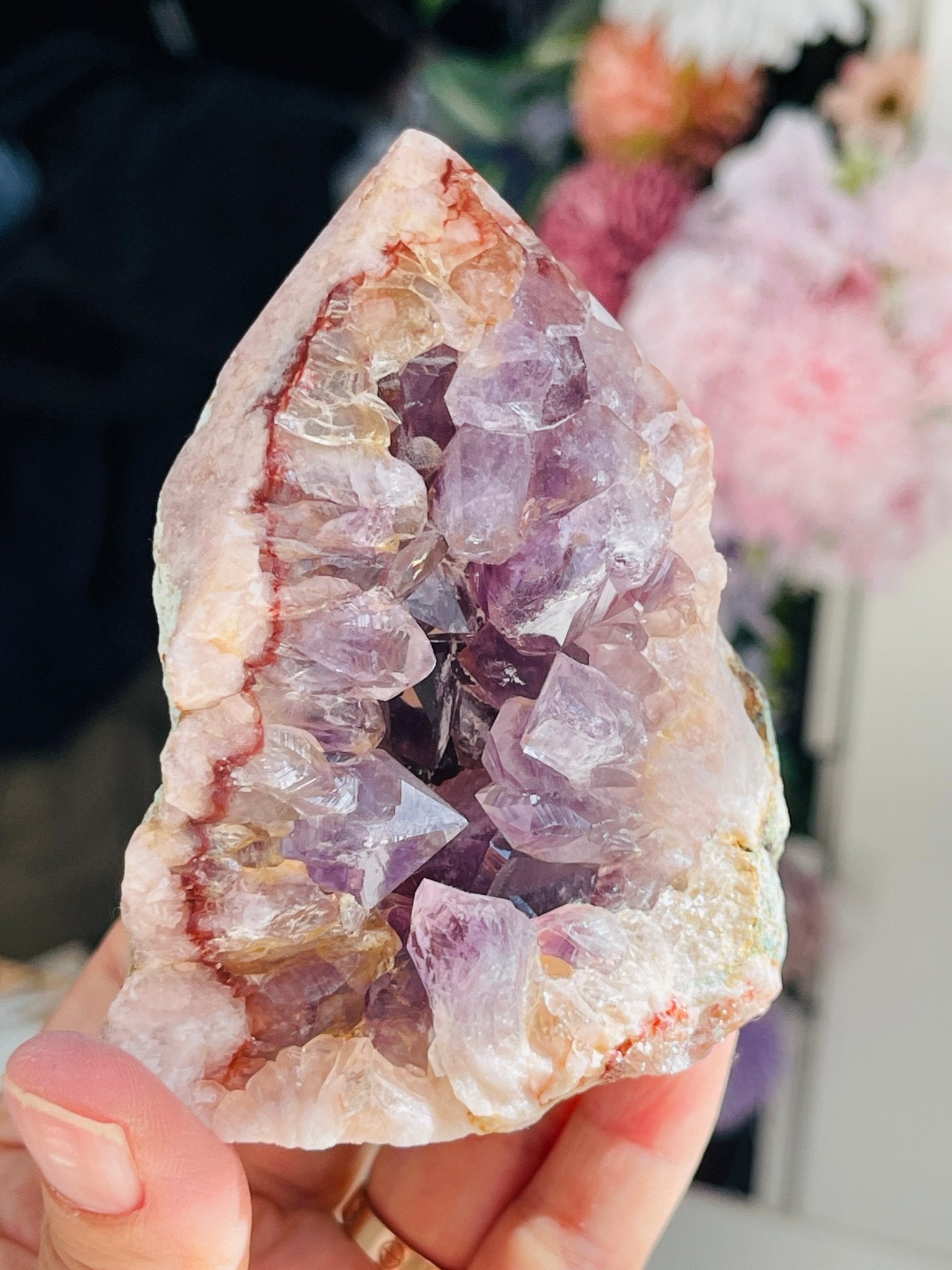 Pink Amethyst Top Polished Point - Million Years Crystal