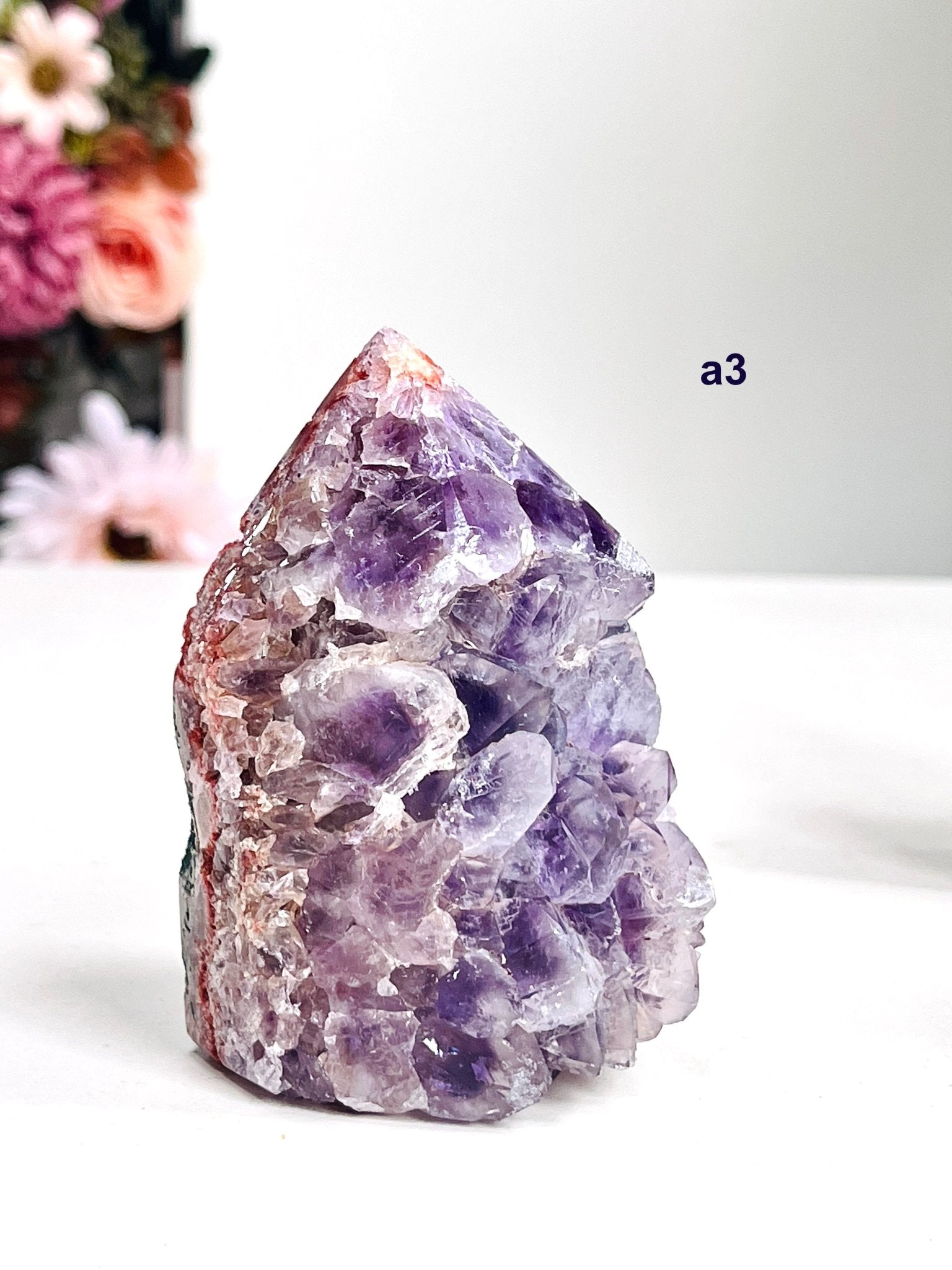 Pink Amethyst Tower – Natural Druzy Crystal Point | Million Years Crystal - Million Years Crystal